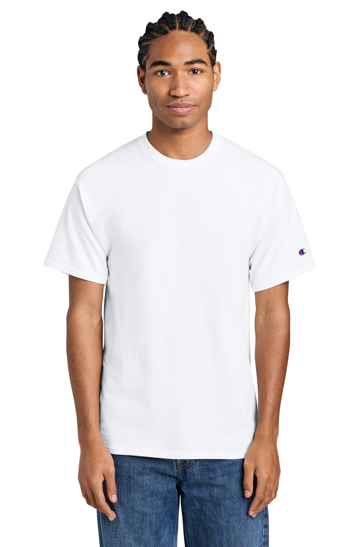 Custom Embroidery or DTF Print - Champion ® Jersey Short Sleeve Tee CH1000
