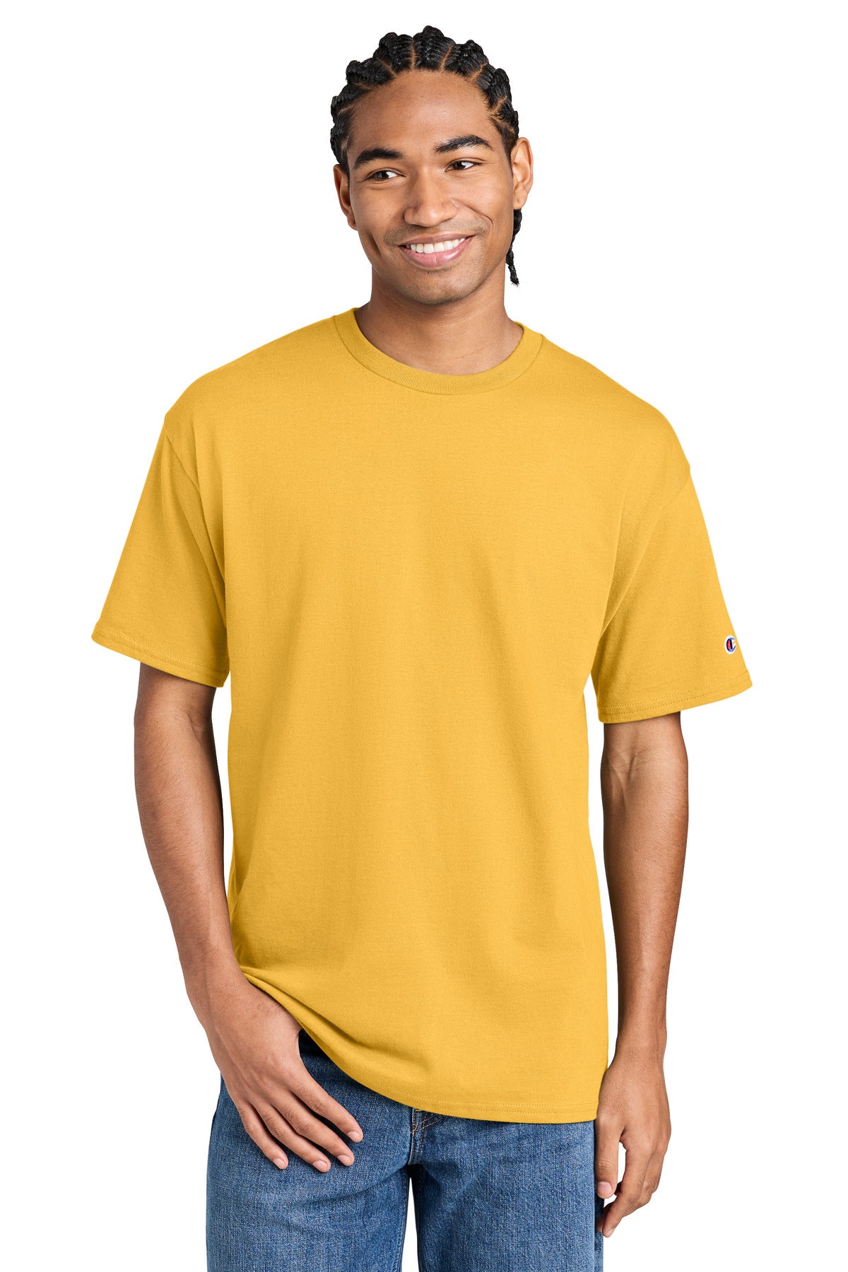 Custom Embroidery or DTF Print - Champion ® Jersey Short Sleeve Tee CH1000