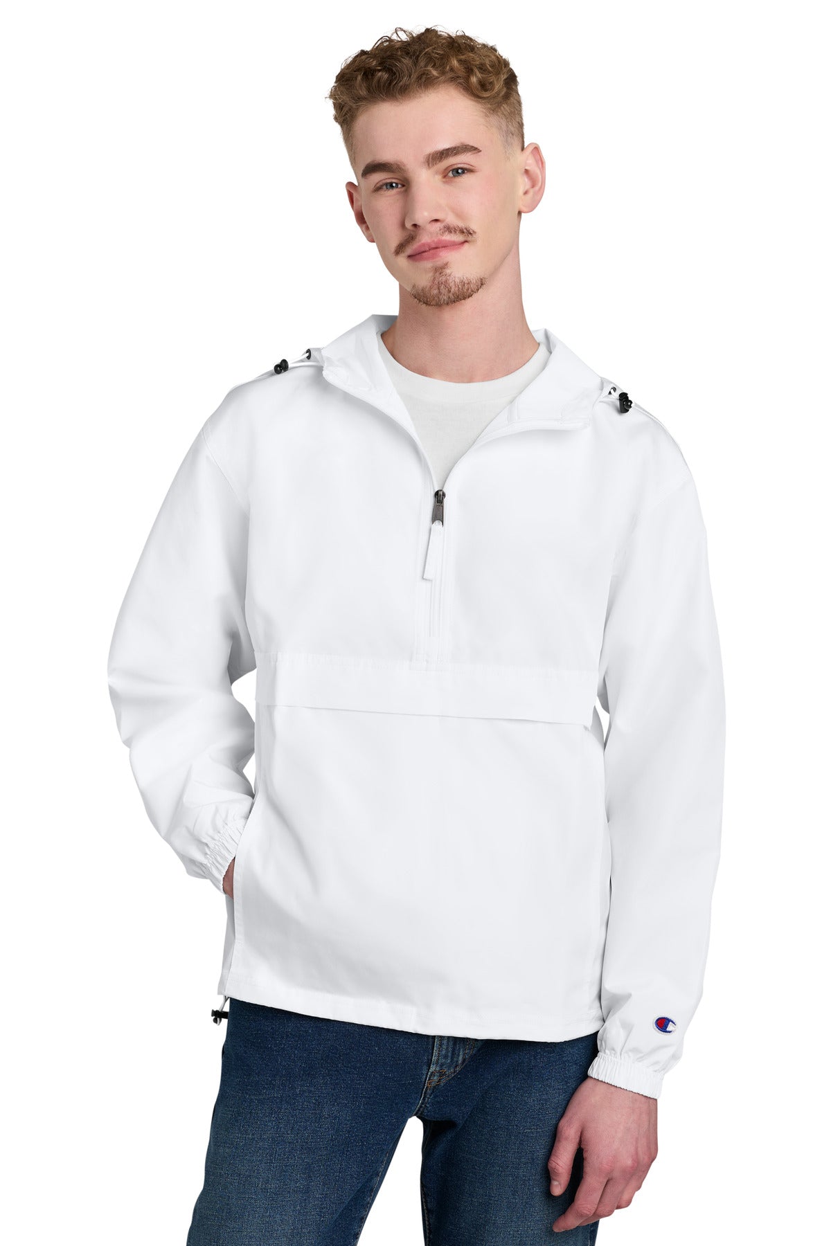 Custom Embroidery or DTF Print - Champion ® Packable Anorak Jacket CO200