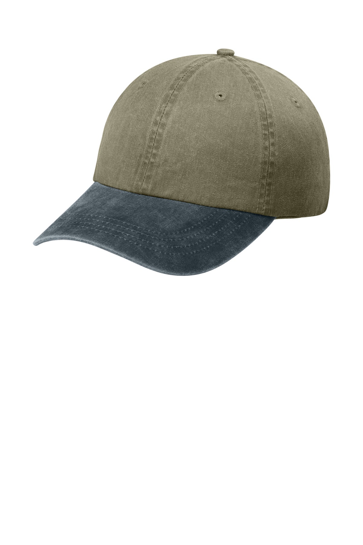 Custom Embroidery or DTF Print - Port Authority ® Two-Tone Pigment-Dyed Cap. CP83