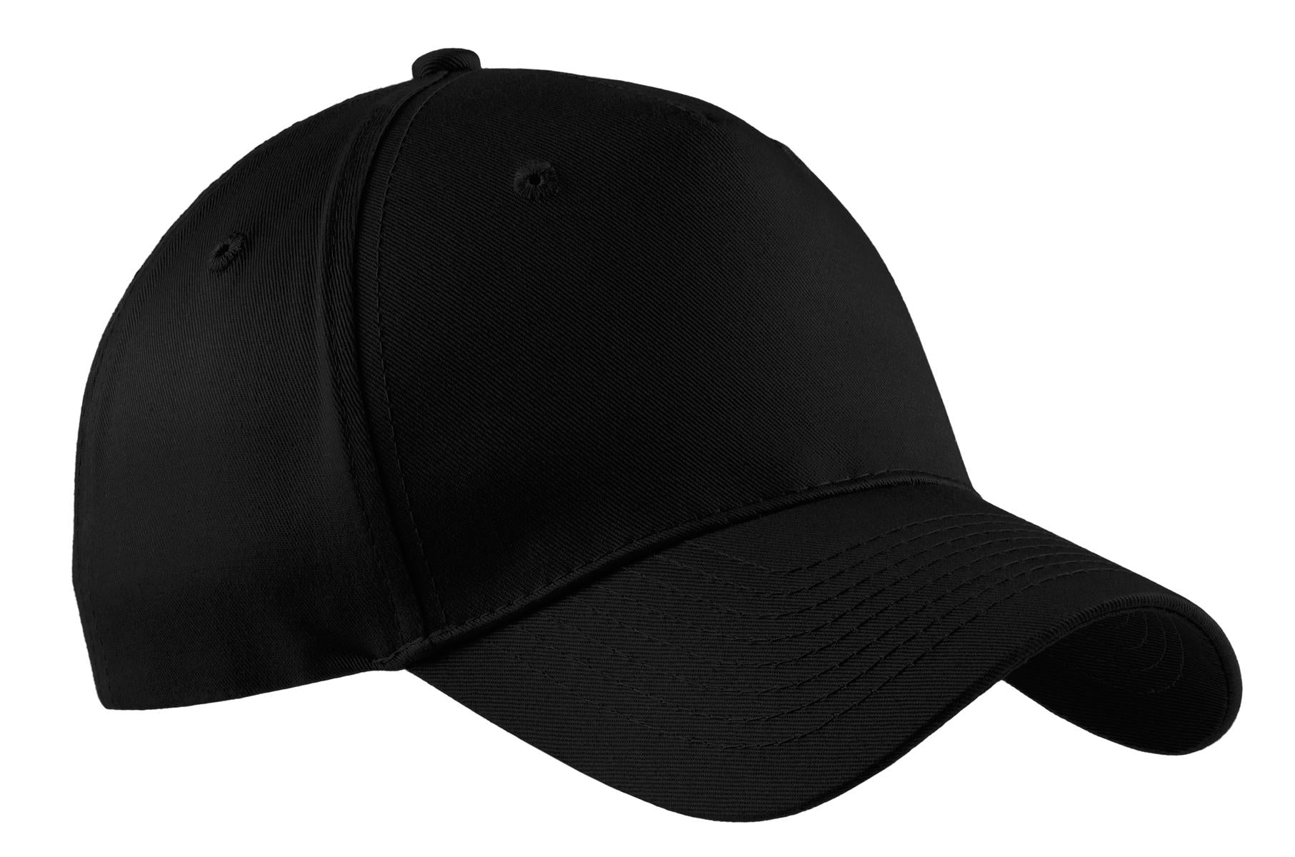 Custom Embroidery or DTF Print - Port Authority ® Five-Panel Twill Cap. CP86