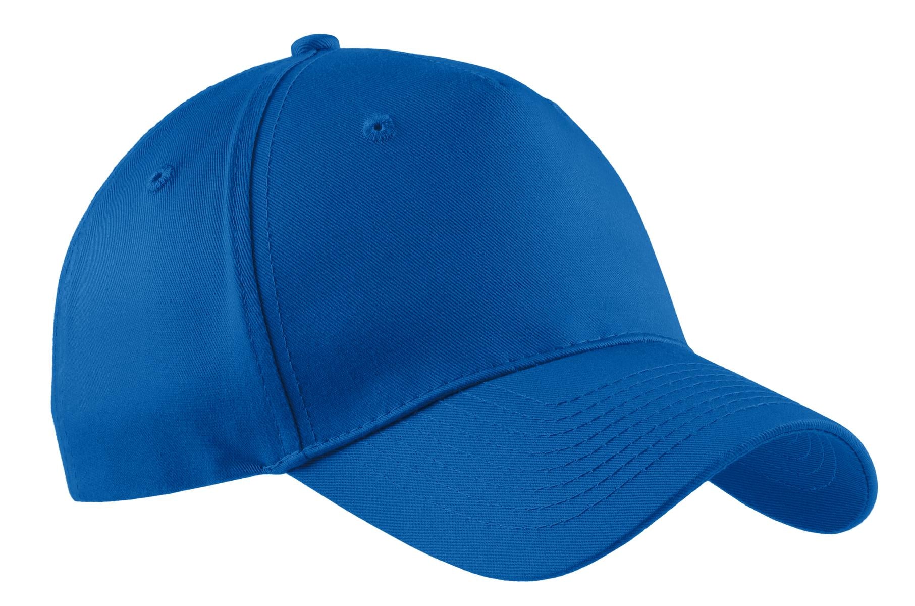 Custom Embroidery or DTF Print - Port Authority ® Five-Panel Twill Cap. CP86