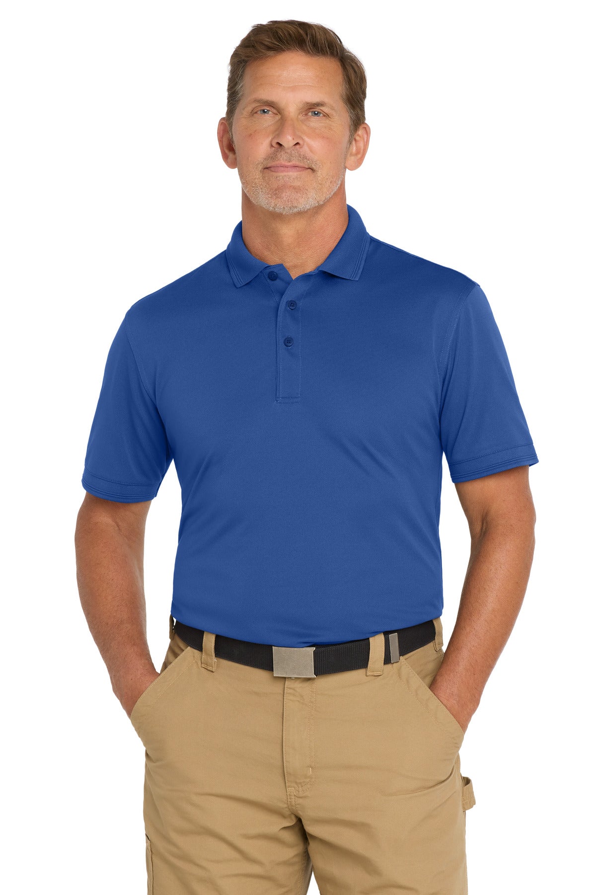 Custom Embroidery or DTF Print - CornerStone ® Industrial Snag-Proof Pique Polo. CS4020
