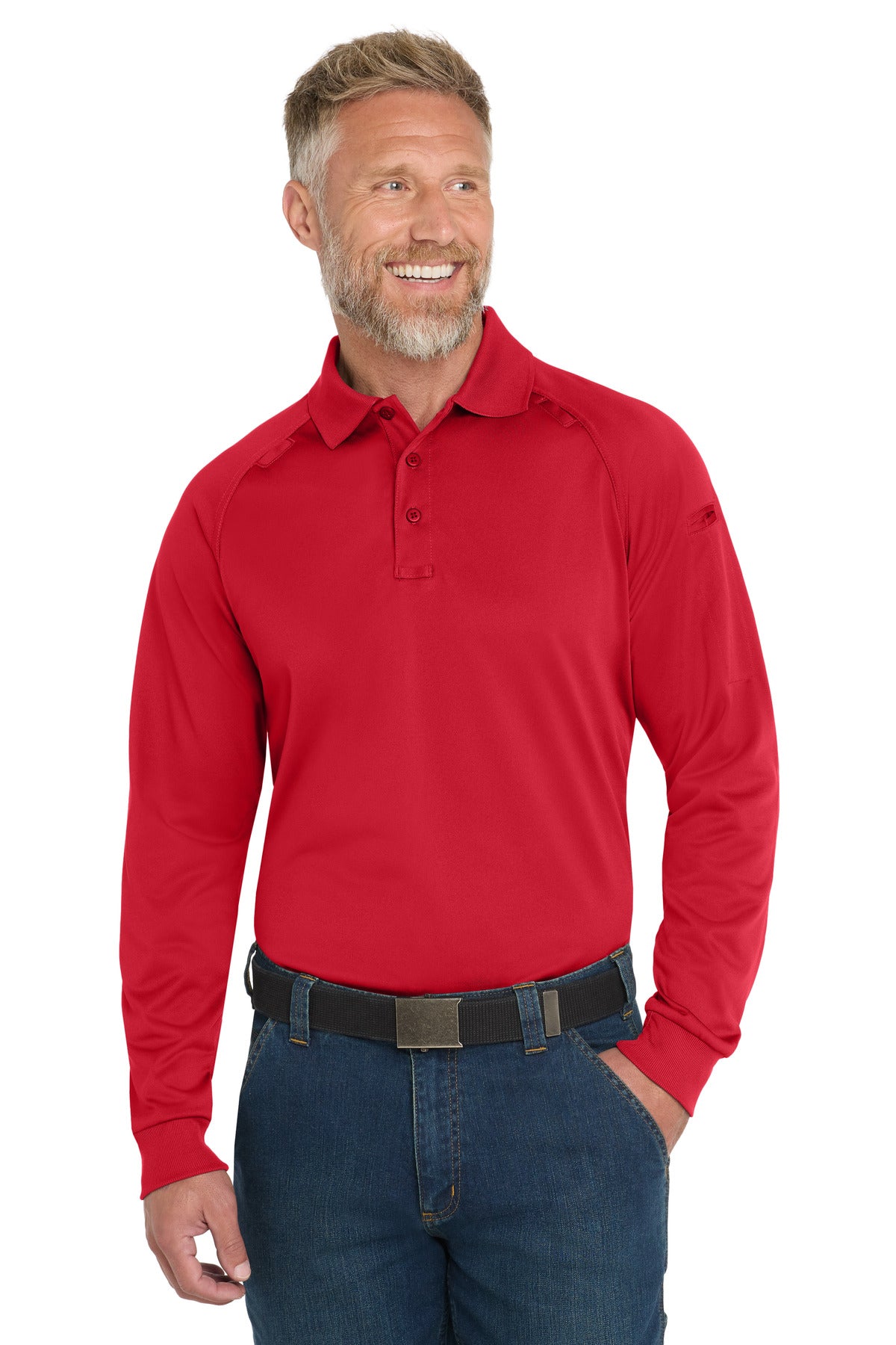 Custom Embroidery or DTF Print - CornerStone ® - Select Long Sleeve Snag-Proof Tactical Polo. CS410LS