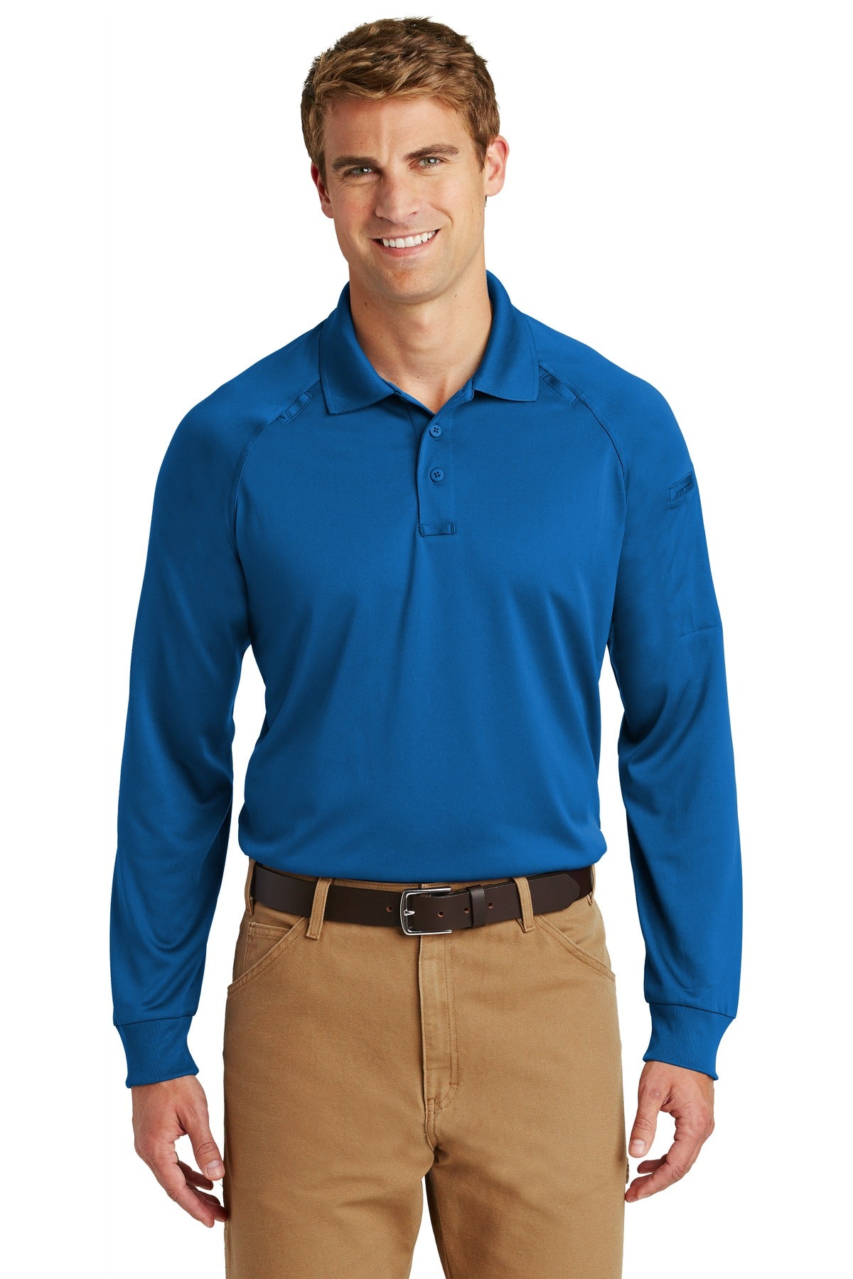 Custom Embroidery or DTF Print - CornerStone ® - Select Long Sleeve Snag-Proof Tactical Polo. CS410LS