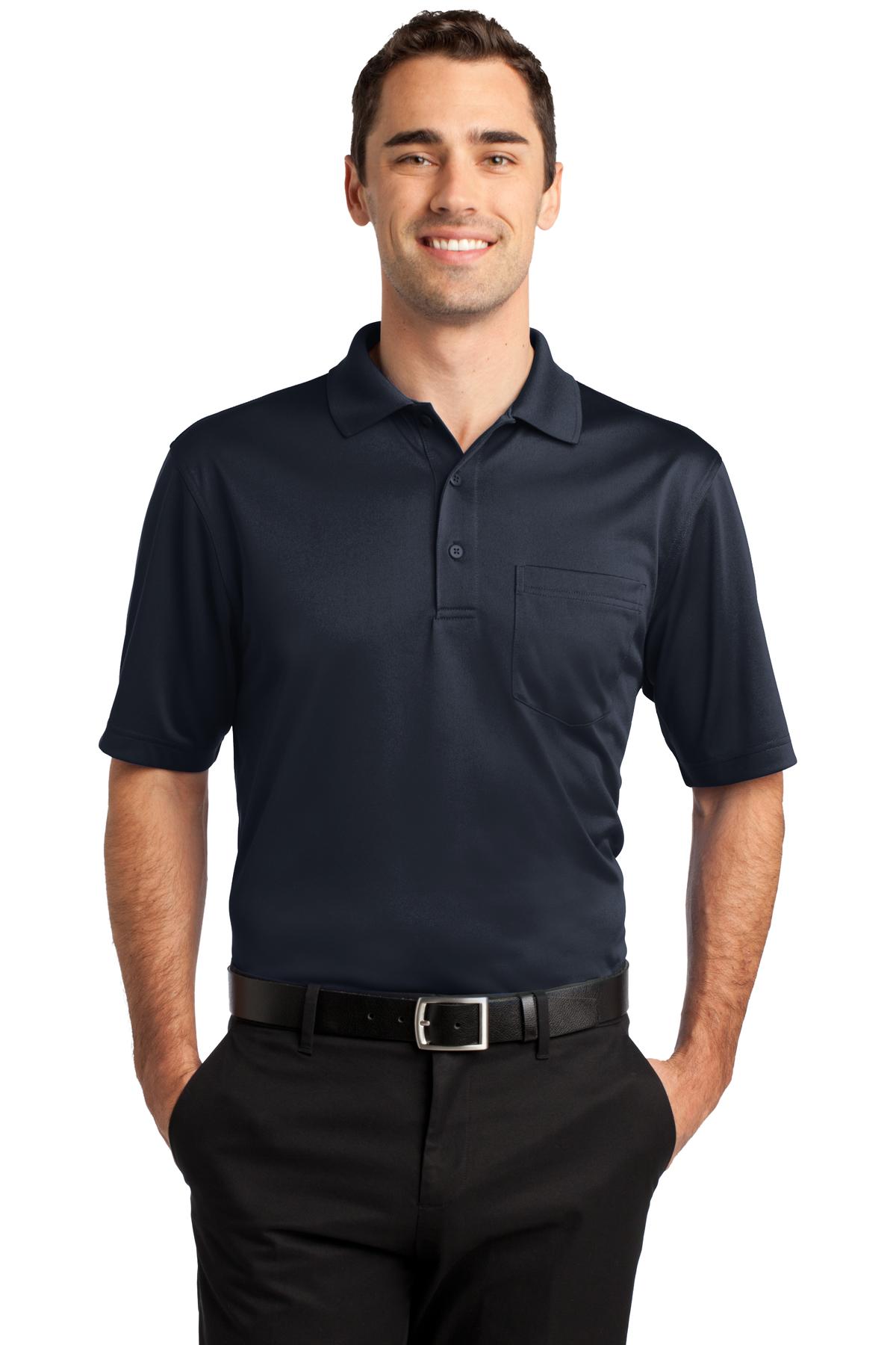 Custom Embroidery or DTF Print - CornerStone ® Select Snag-Proof Pocket Polo. CS412P