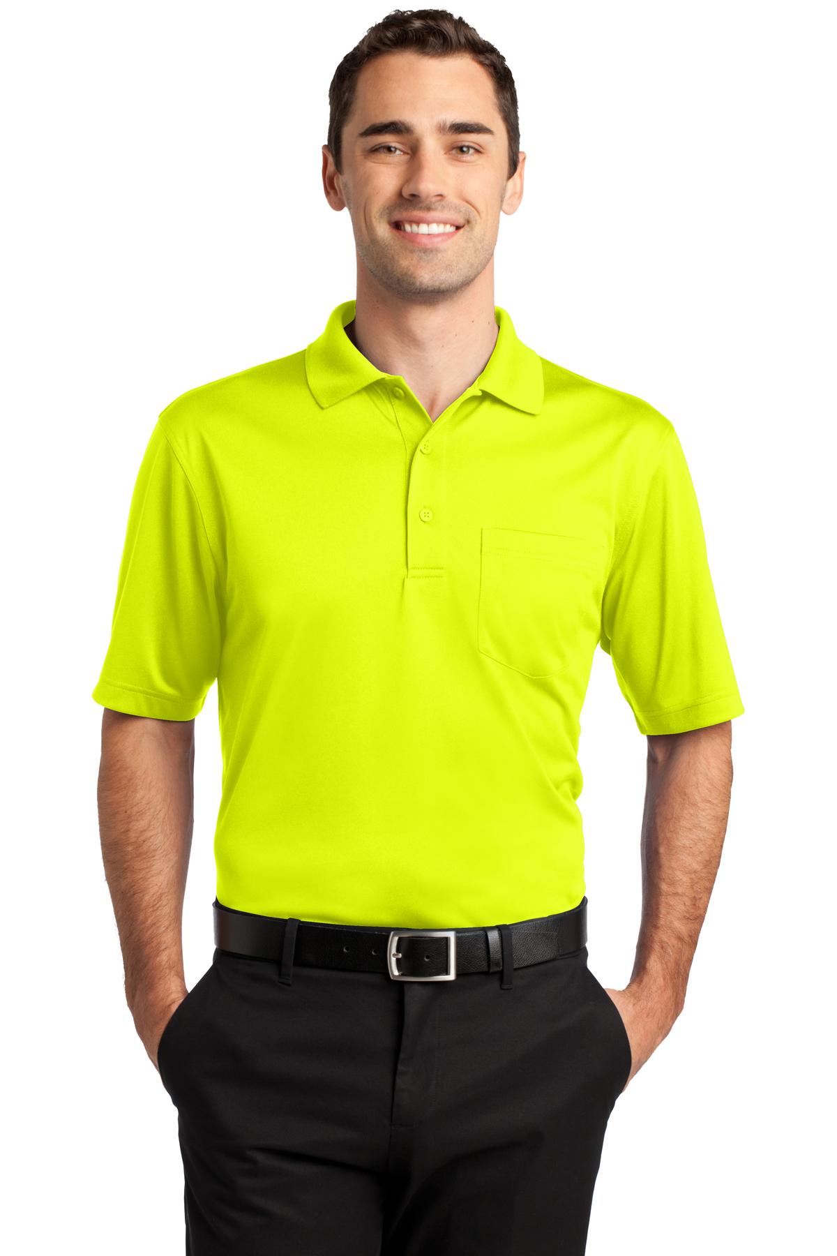 Custom Embroidery or DTF Print - CornerStone ® Select Snag-Proof Pocket Polo. CS412P