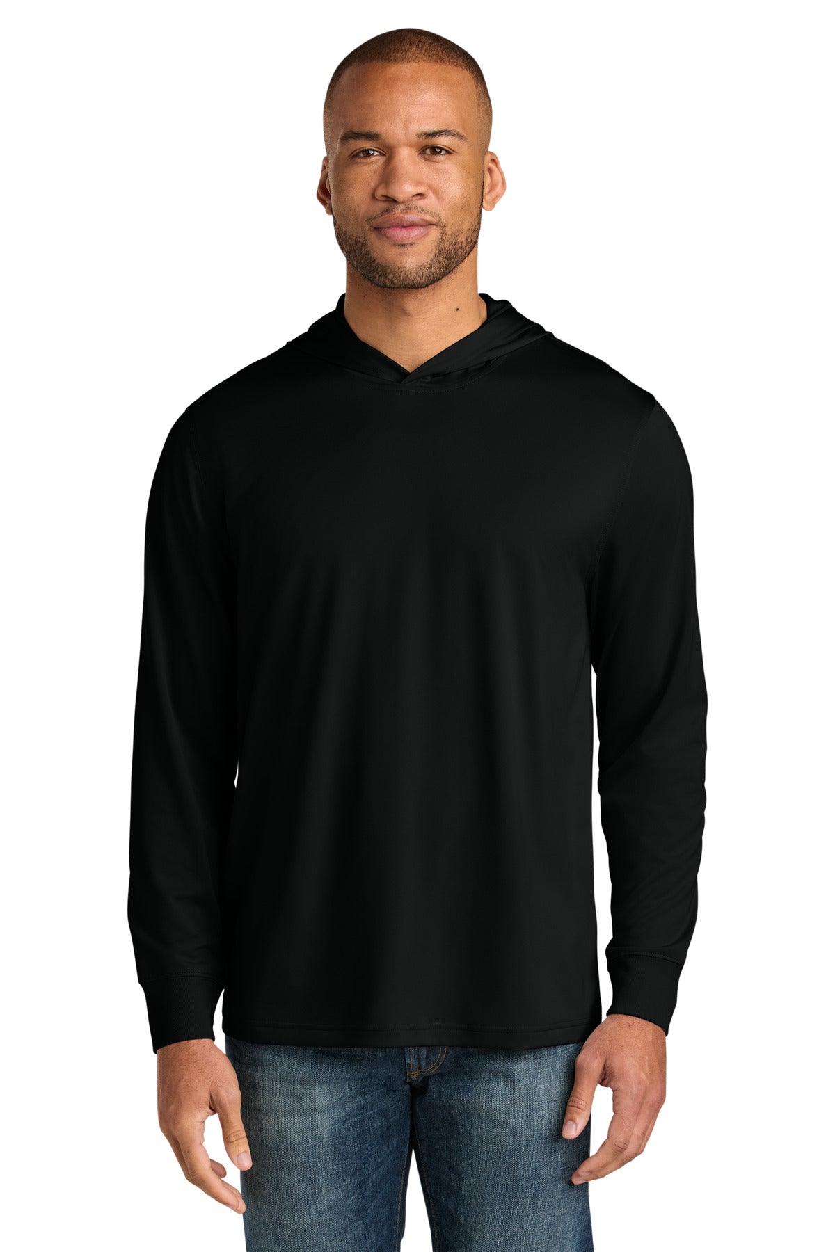 Custom Embroidery or DTF Print - CornerStone ® Workwear Pro Long Sleeve Hooded Tee CS440LSH