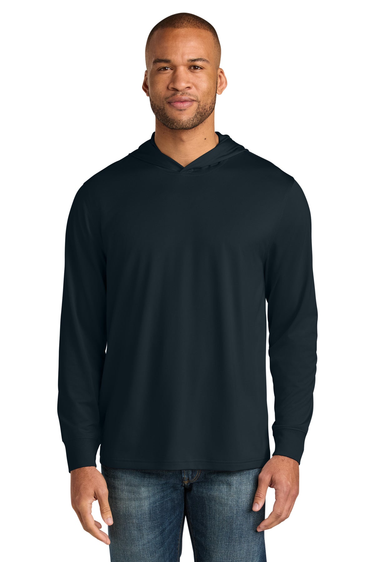 Custom Embroidery or DTF Print - CornerStone ® Workwear Pro Long Sleeve Hooded Tee CS440LSH