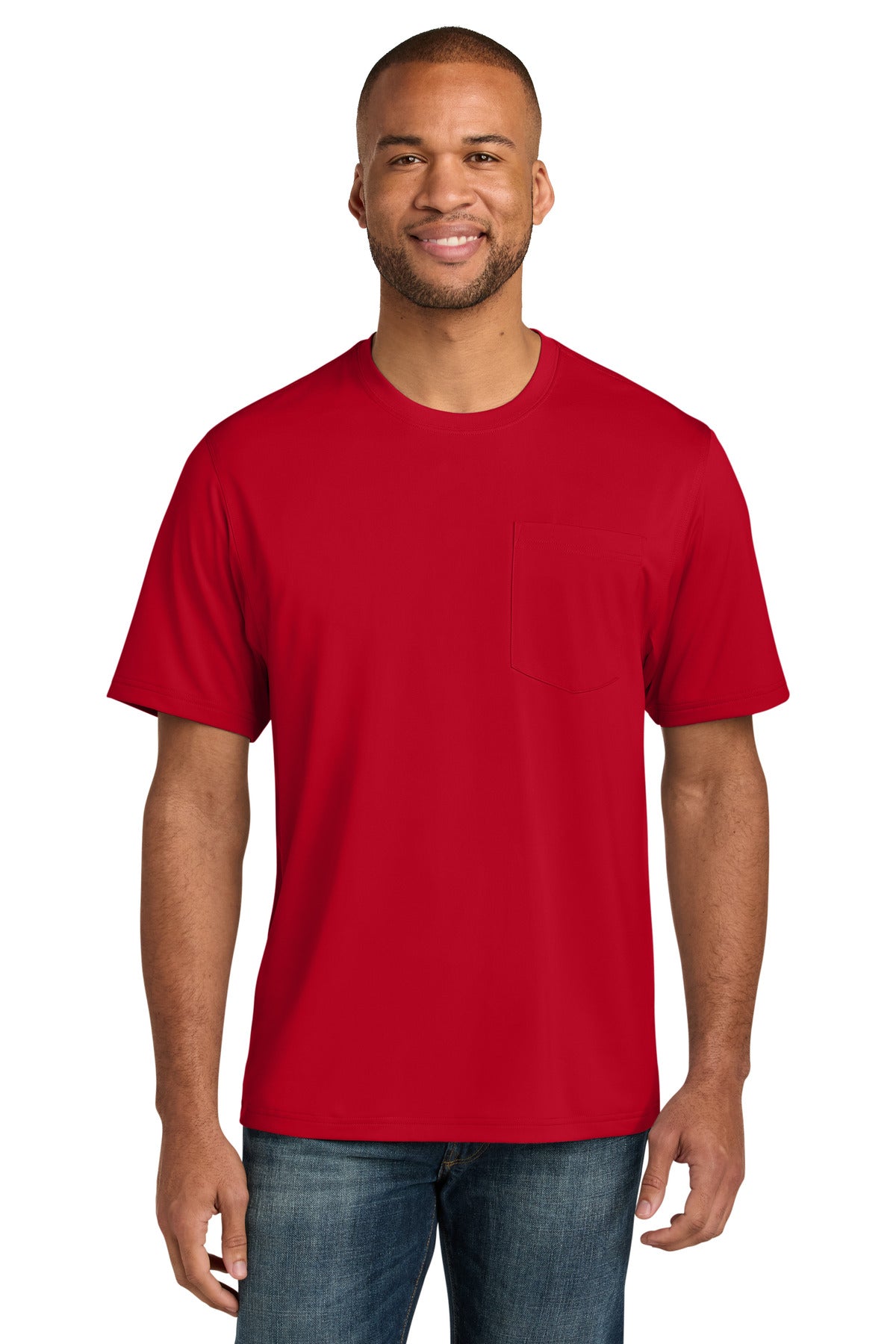 Custom Embroidery or DTF Print - CornerStone ® Workwear Pro Short Sleeve Pocket Tee CS440P