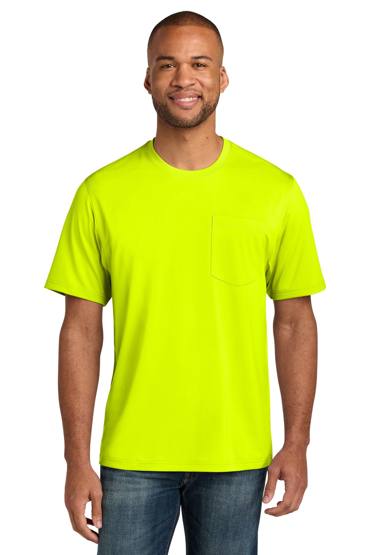 Custom Embroidery or DTF Print - CornerStone ® Workwear Pro Short Sleeve Pocket Tee CS440P