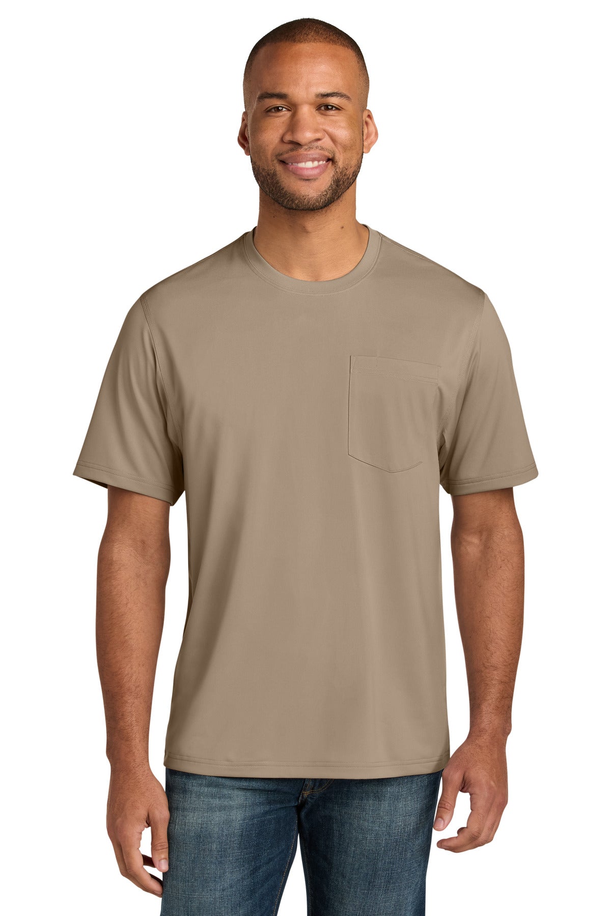 Custom Embroidery or DTF Print - CornerStone ® Workwear Pro Short Sleeve Pocket Tee CS440P