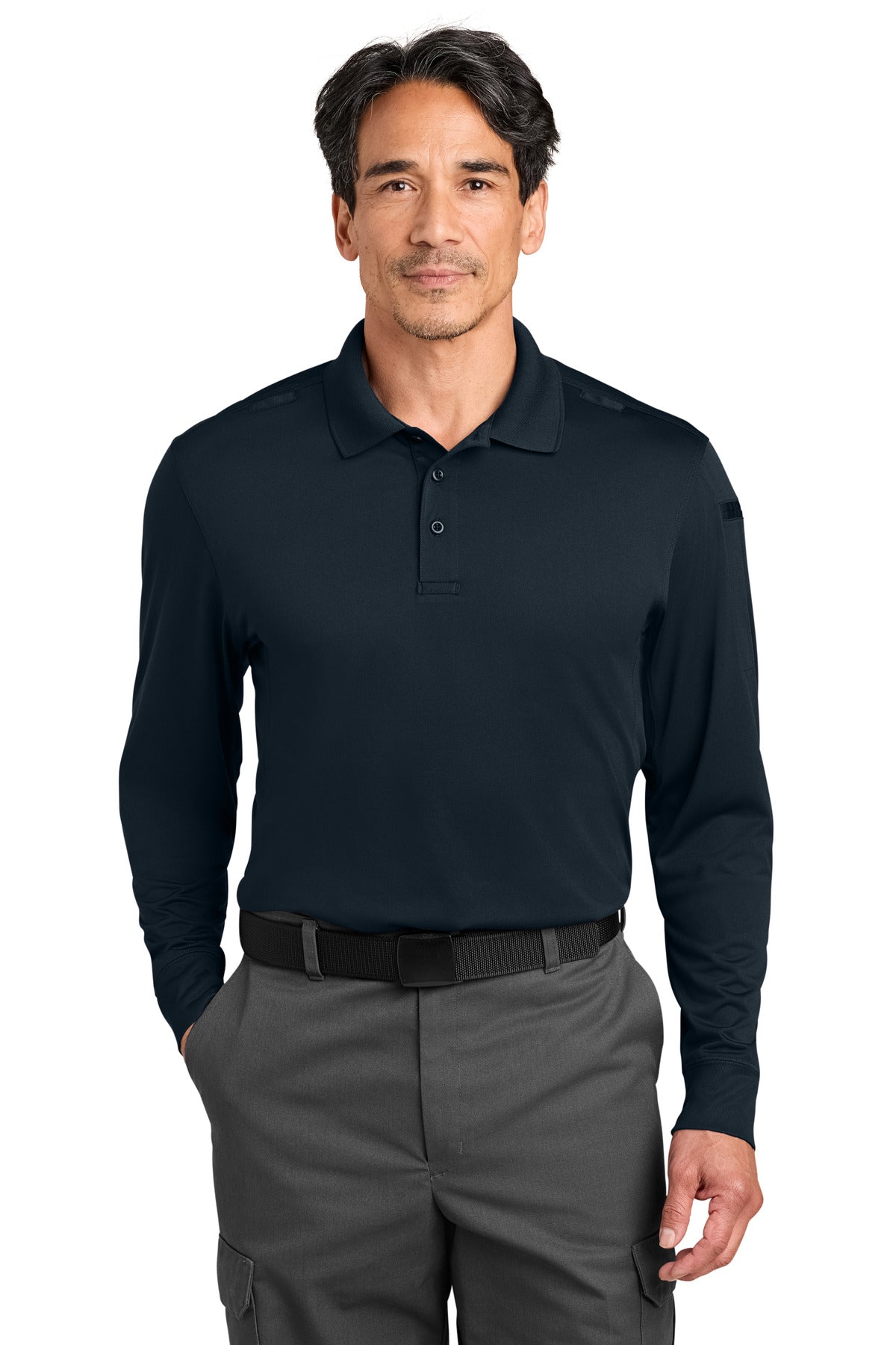 Custom Embroidery or DTF Print - CornerStone ® Workwear Pro Tactical Long Sleeve Polo CS452LS