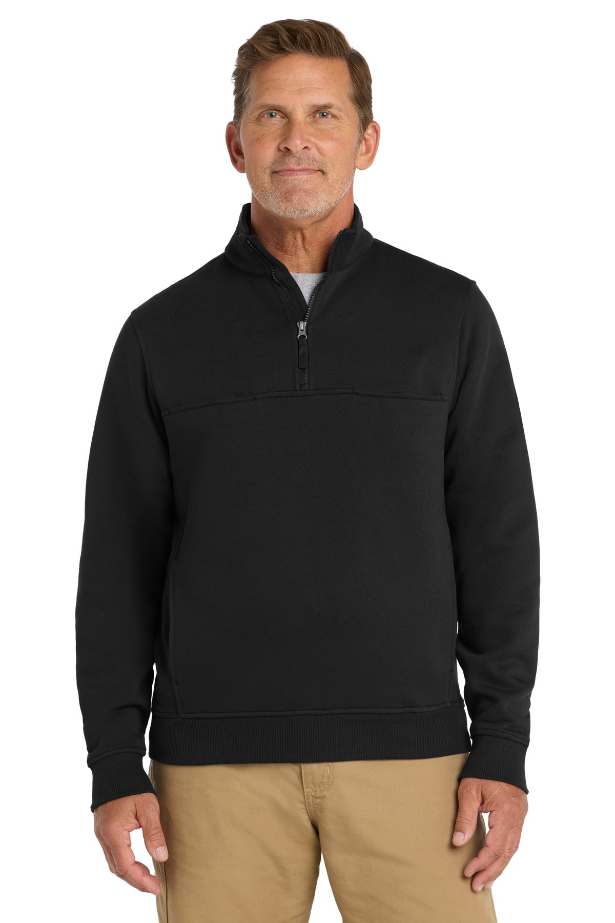 Custom Embroidery or DTF Print - CornerStone ® 1/2-Zip Job Shirt. CS626
