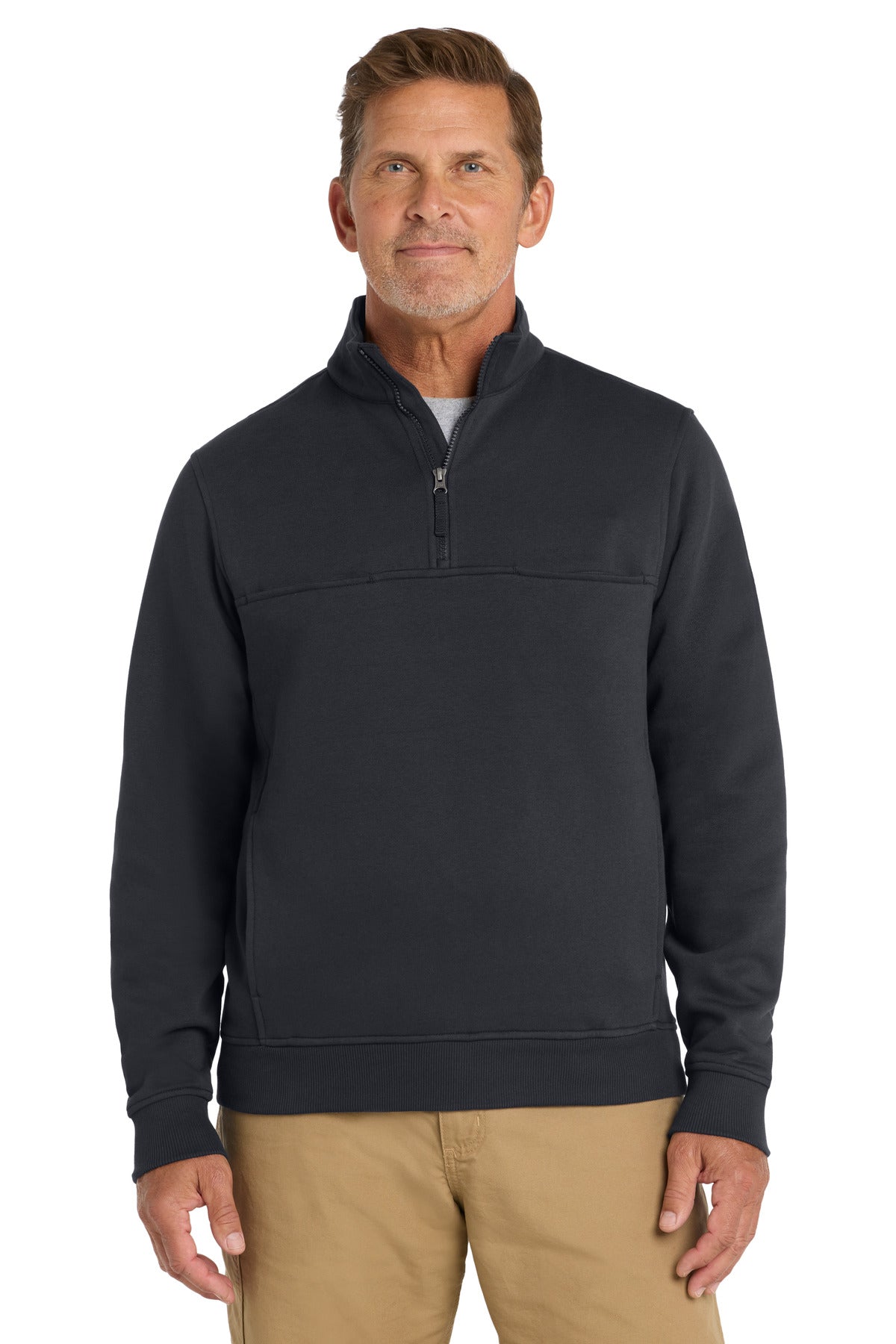 Custom Embroidery or DTF Print - CornerStone ® 1/2-Zip Job Shirt. CS626