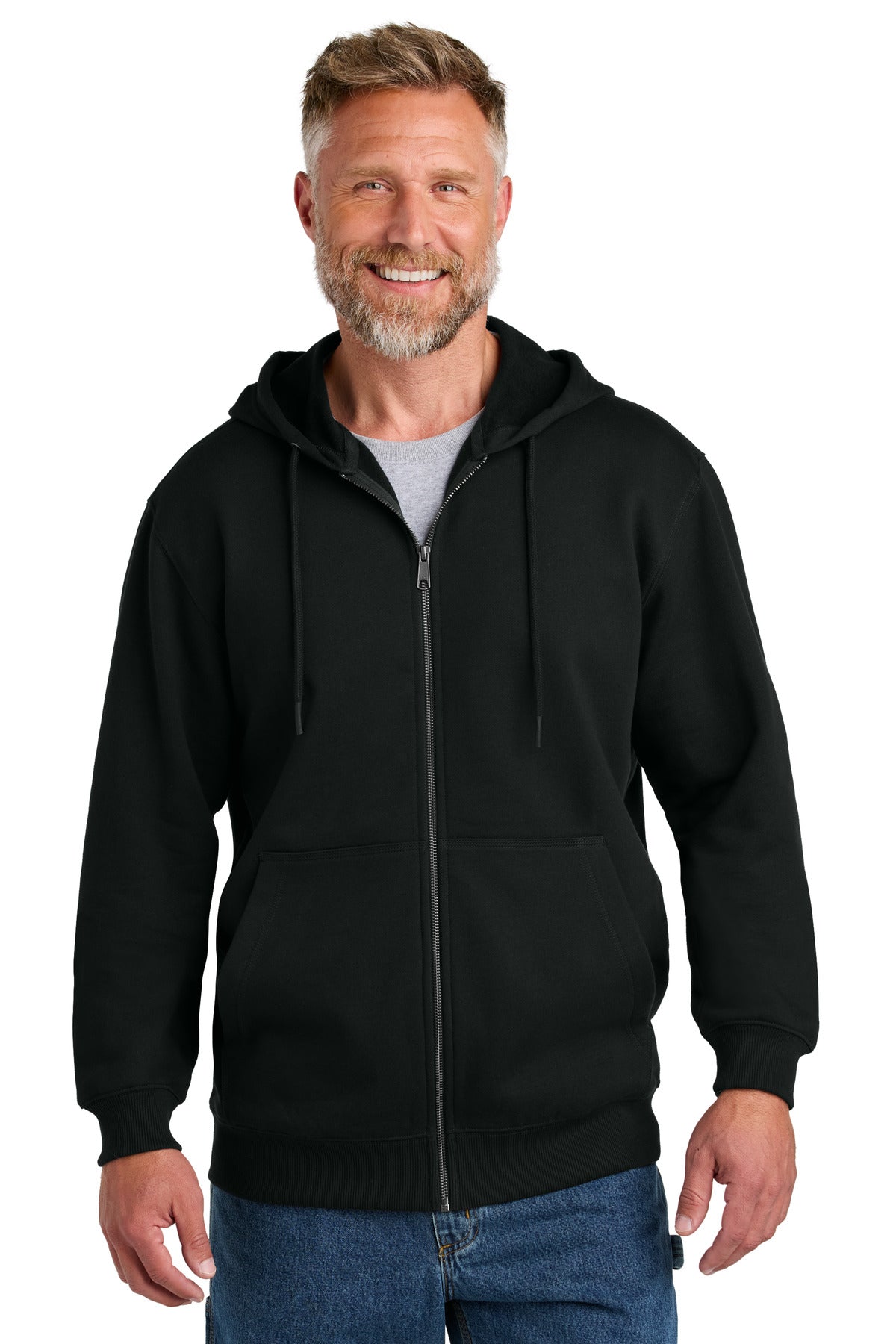 Custom Embroidery or DTF Print - CornerStone ® Tough Fleece Full-Zip Hoodie CSF631
