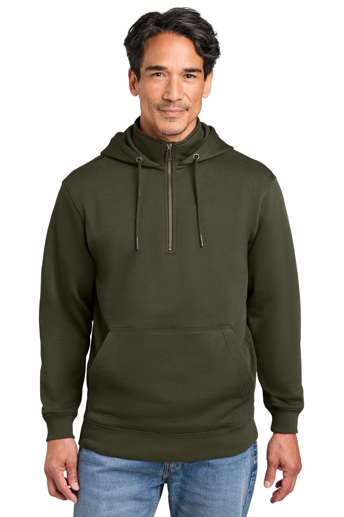 Custom Embroidery or DTF Print - CornerStone ® Tough Fleece 1/4-Zip Hoodie CSF633