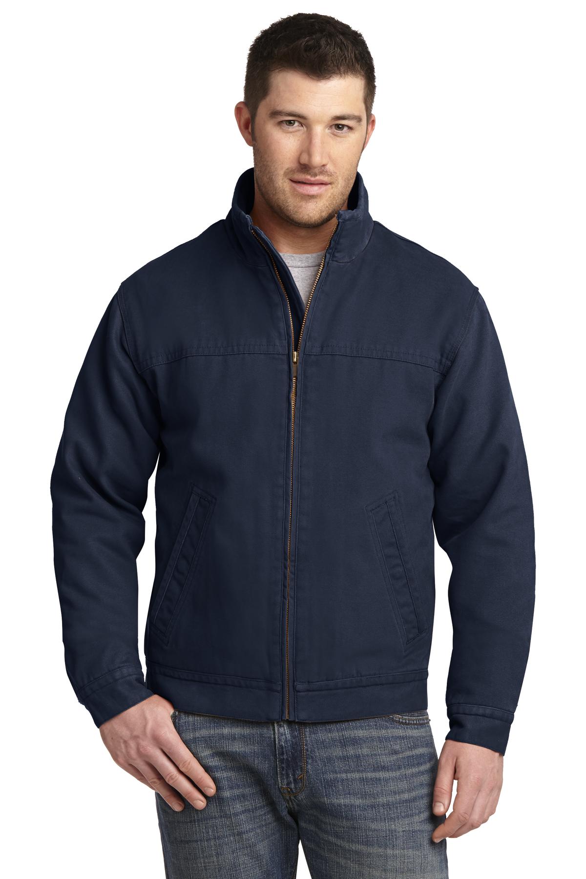 Custom Embroidery or DTF Print - CornerStone ® Washed Duck Cloth Flannel-Lined Work Jacket. CSJ40
