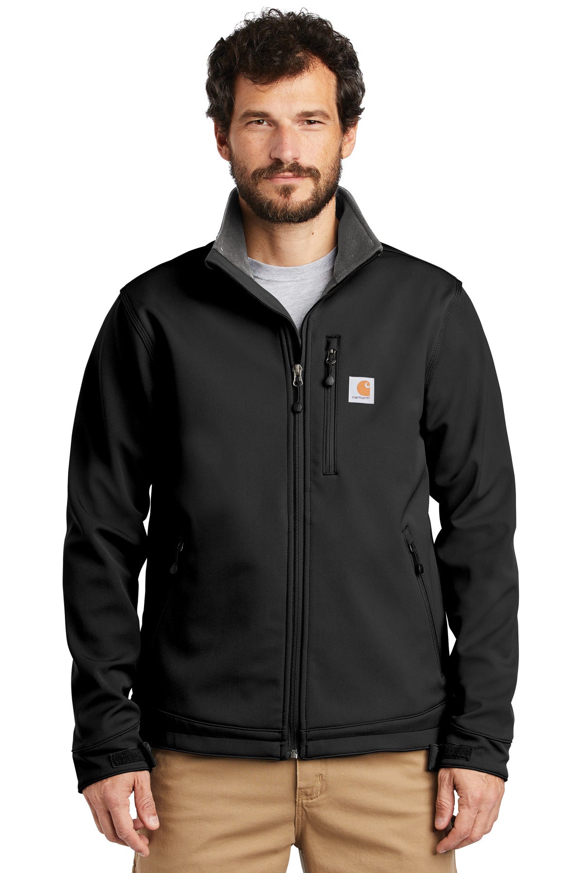 Custom Embroidered - Carhartt © Crowley Soft Shell Jacket. CT102199