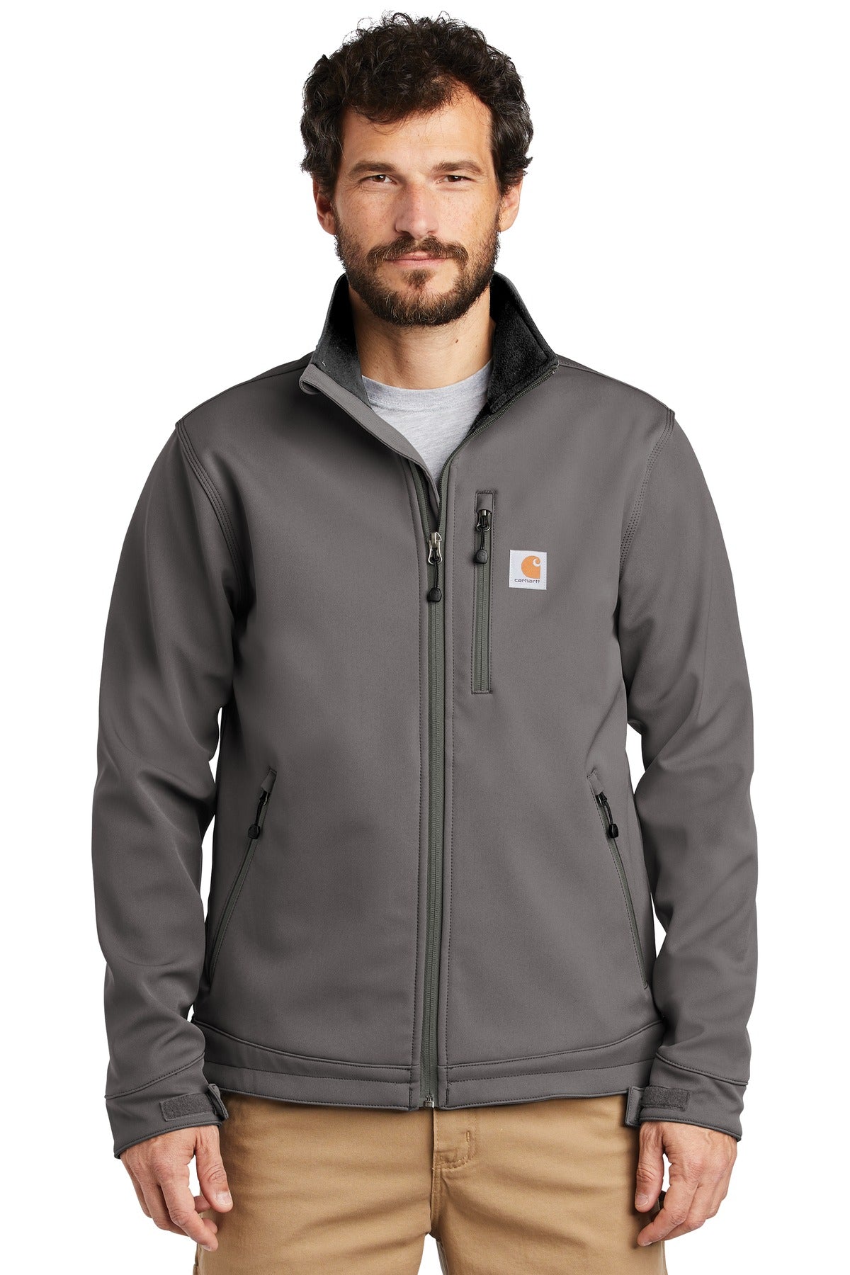Custom Embroidered - Carhartt © Crowley Soft Shell Jacket. CT102199