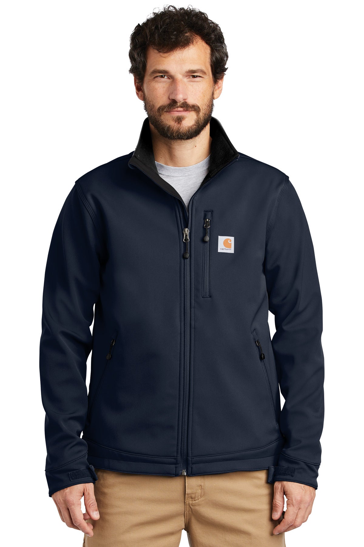 Custom Embroidered - Carhartt © Crowley Soft Shell Jacket. CT102199