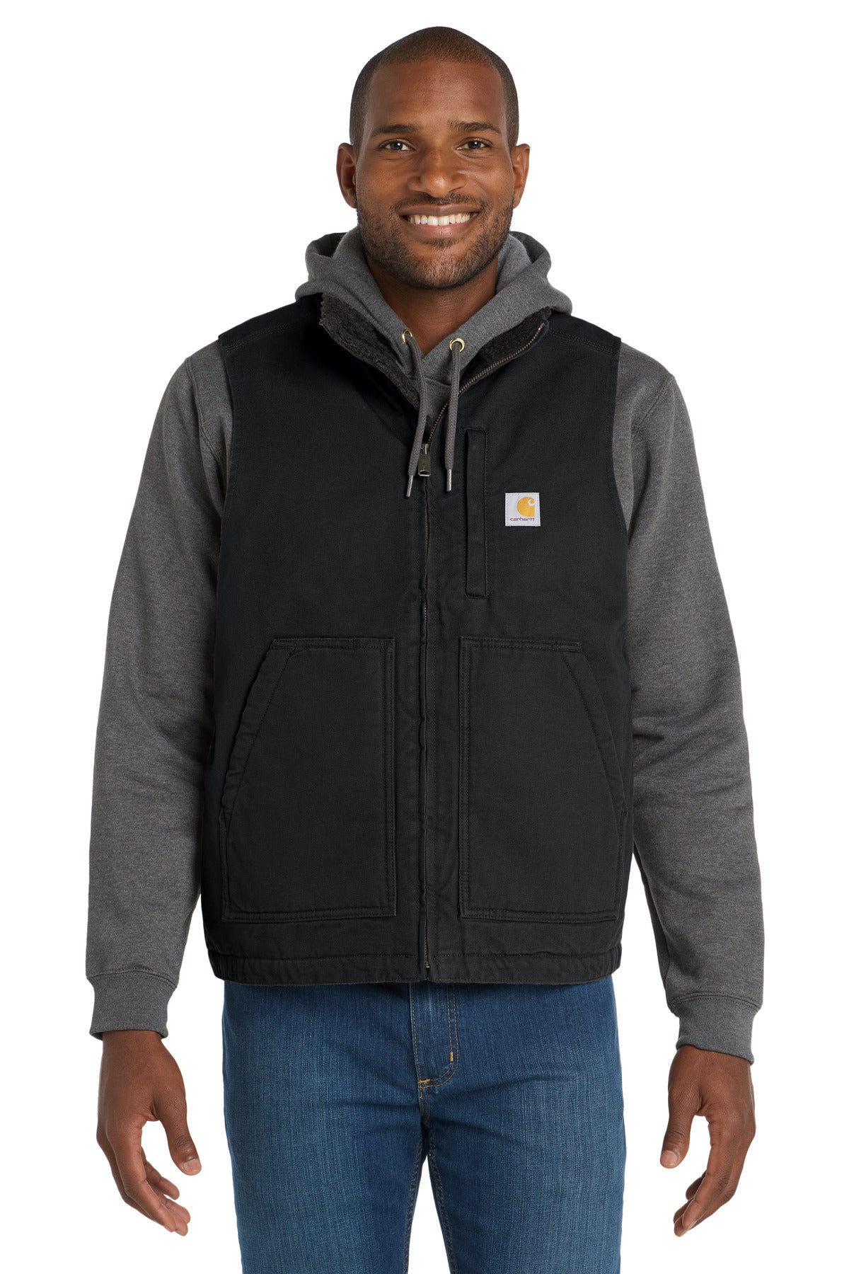Custom Embroidered - Carhartt ® Sherpa-Lined Mock Neck Vest CT104277