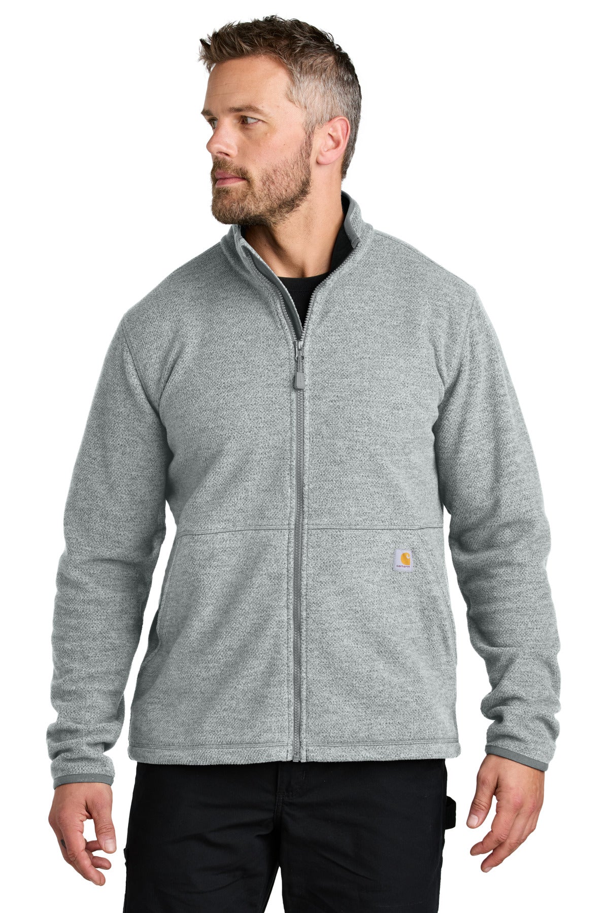 Custom Embroidered - Carhartt© Textured Full-Zip Fleece Jacket CT106416