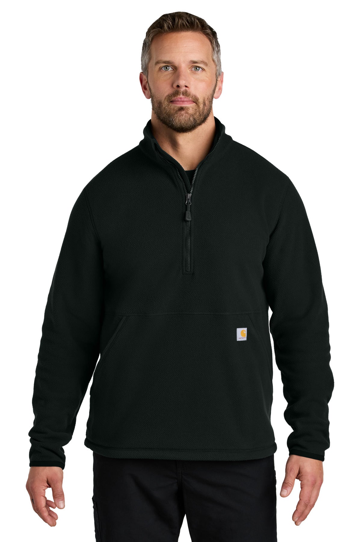 Custom Embroidered - Carhartt ® Textured 1/2-Zip Fleece Jacket CT106417