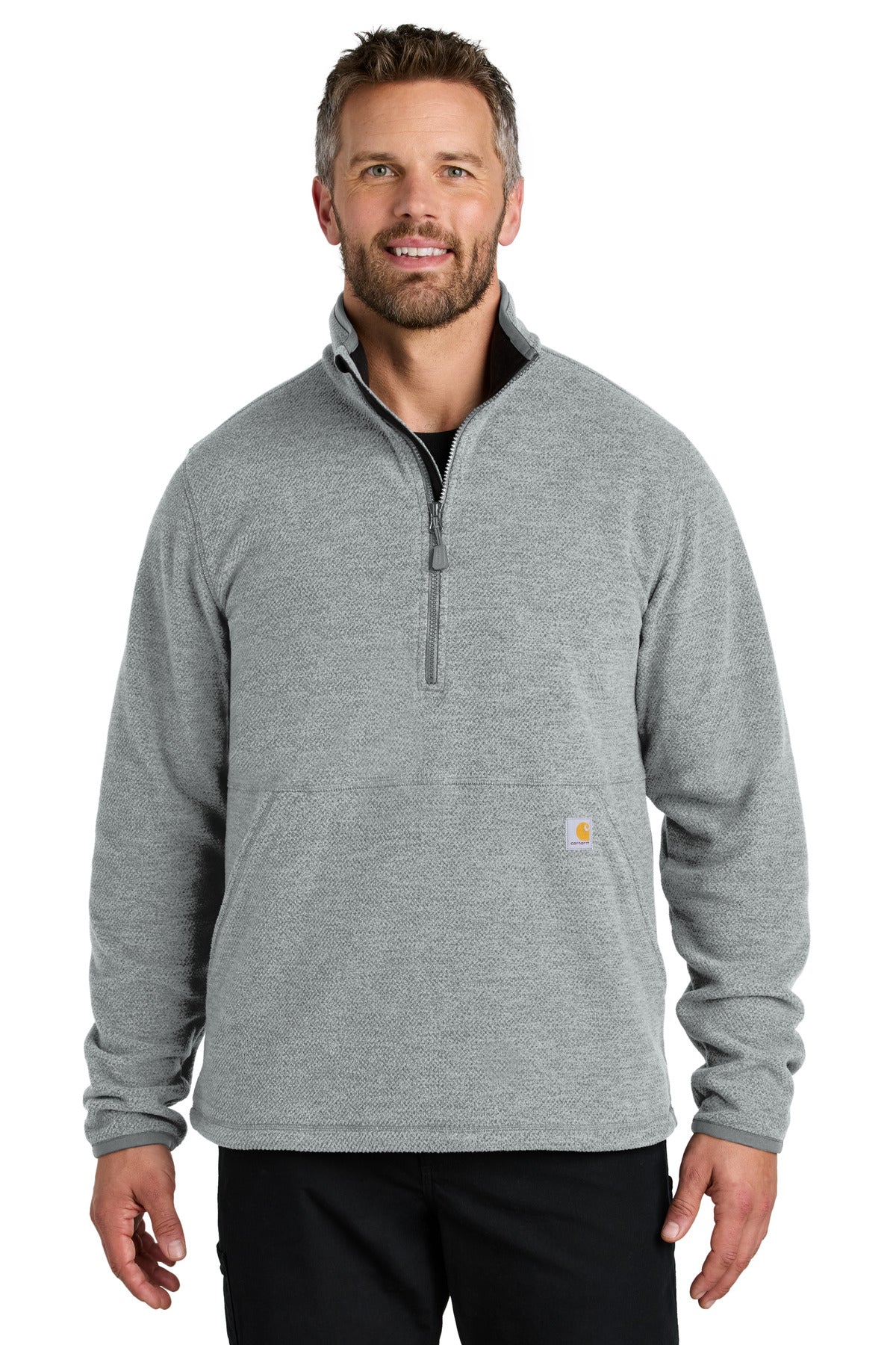 Custom Embroidered - Carhartt© Textured 1/2-Zip Fleece Jacket CT106417