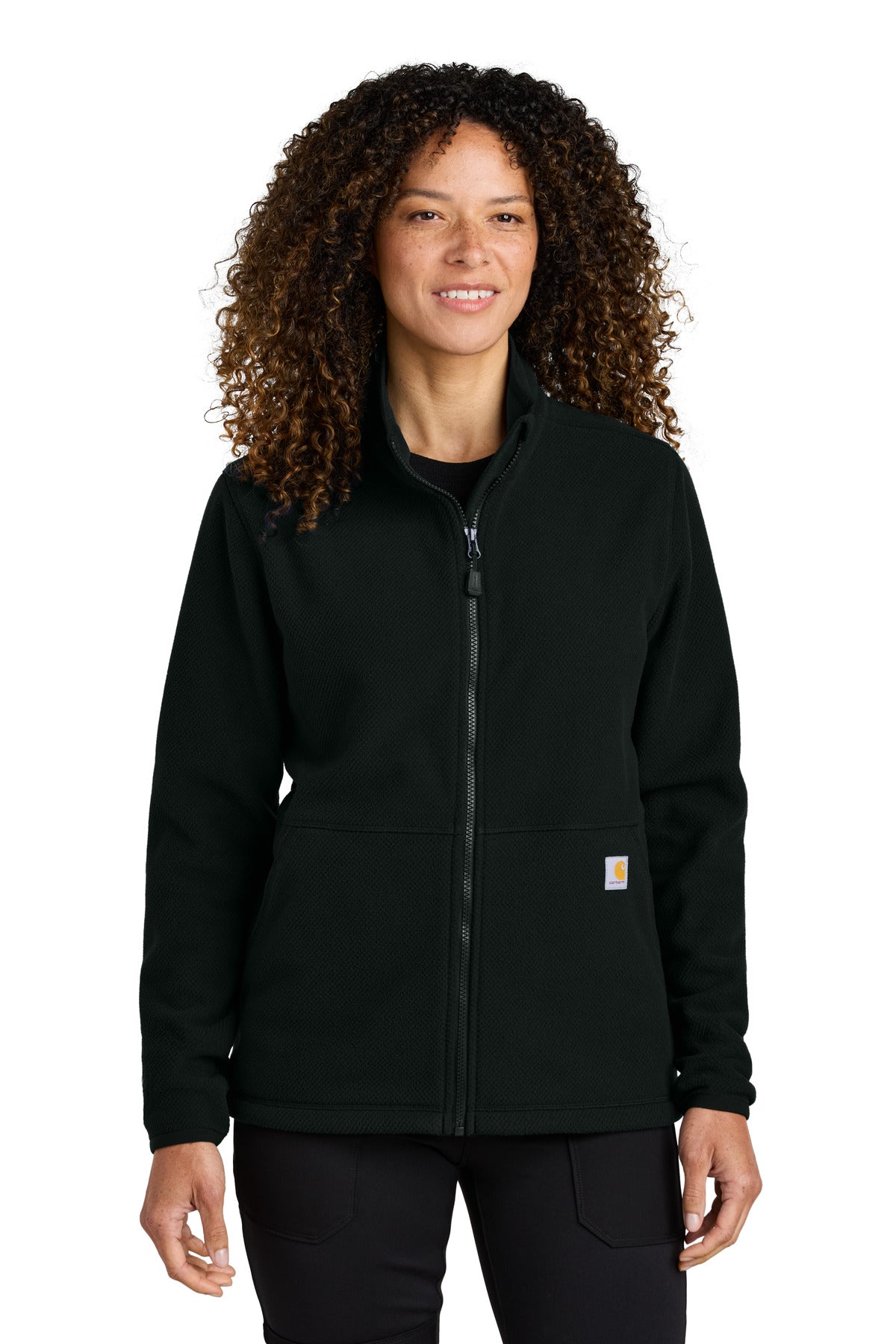Custom Embroidered - Carhartt© Women's Textured Full-Zip Fleece Jacket CT106419