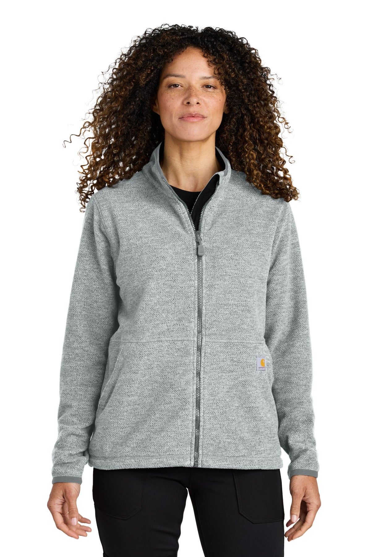 Custom Embroidered - Carhartt© Women's Textured Full-Zip Fleece Jacket CT106419