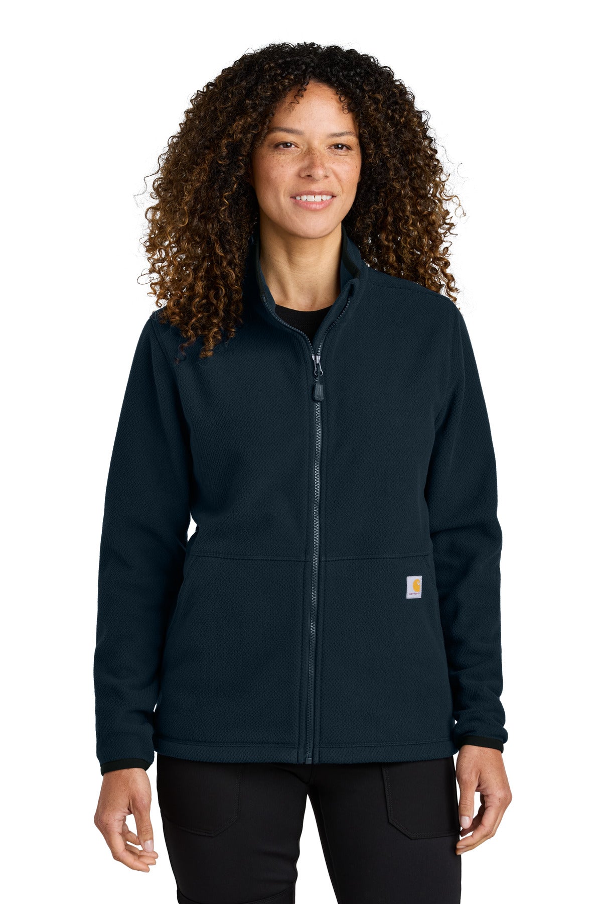 Custom Embroidered - Carhartt© Women's Textured Full-Zip Fleece Jacket CT106419