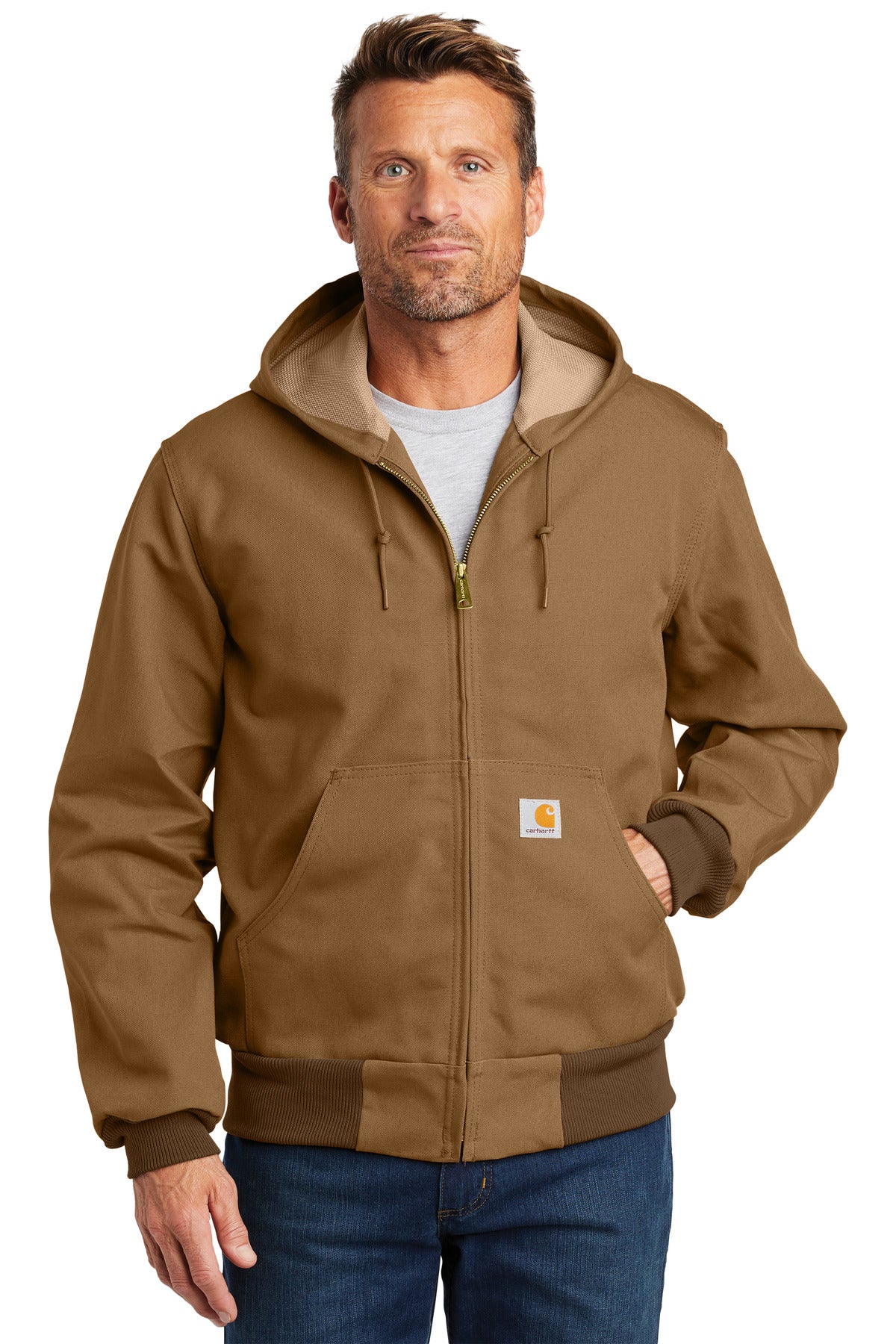 Custom Embroidered - Carhartt ® Thermal-Lined Duck Active Jac. CT106678