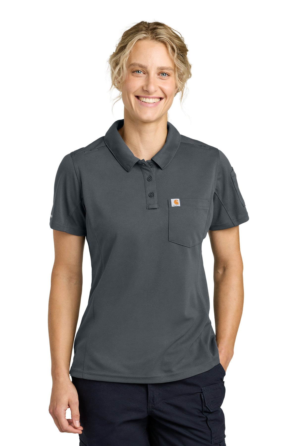 Custom Embroidered or DTF Printed - Carhartt ® Women's FLD & RSCU Polo CTC12119