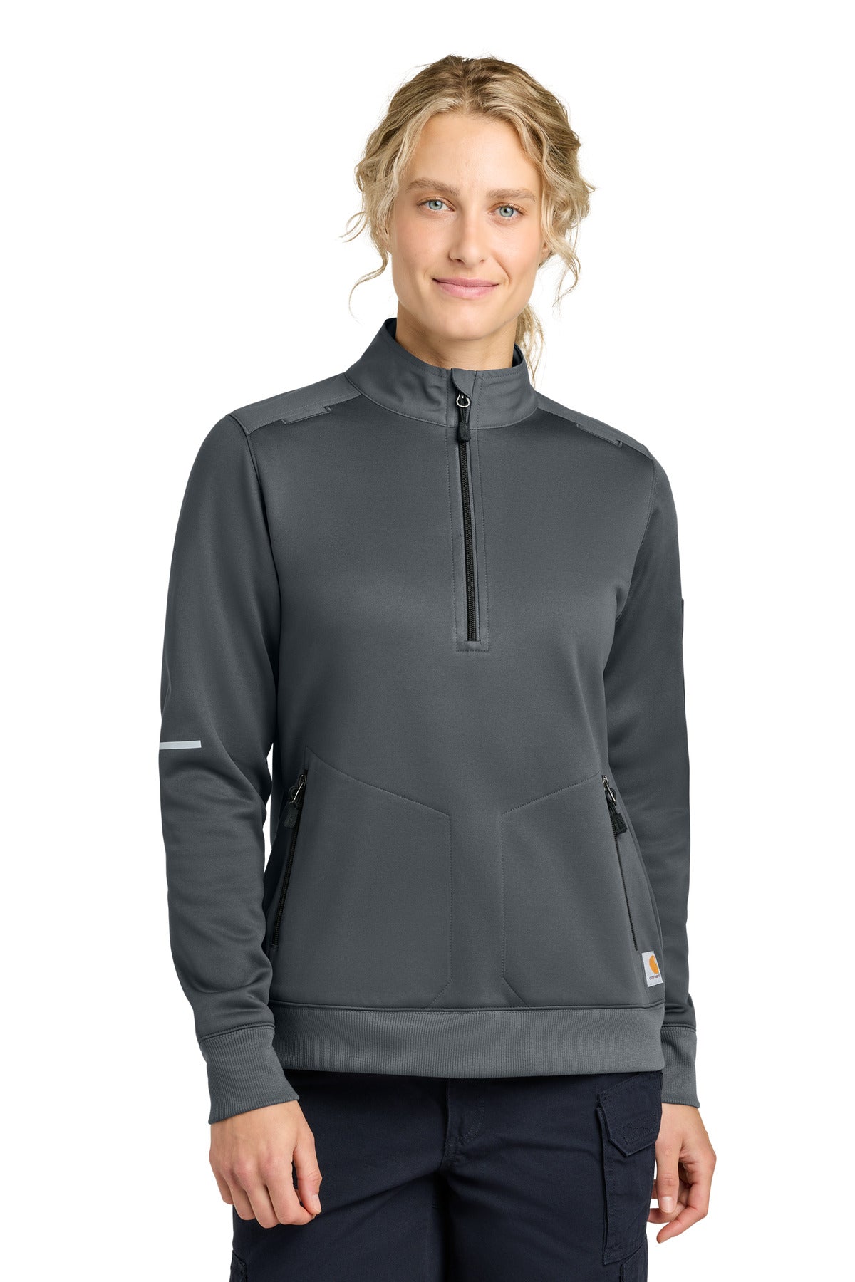 Custom Embroidered or DTF Printed - Carhartt ® Women's FLD & RSCU 1/2-Zip Mid-Layer CTC82912
