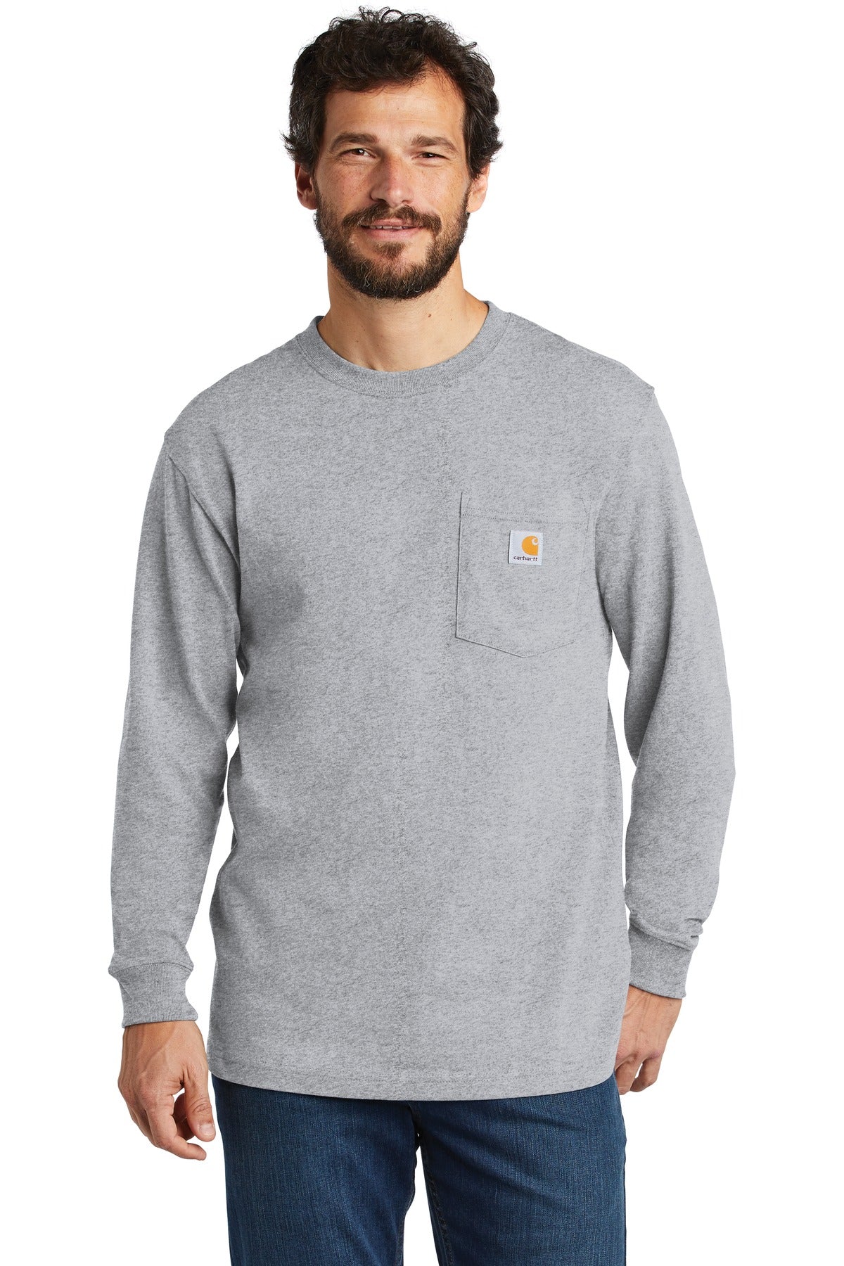 Custom Embroidered - Carhartt © Workwear Pocket Long Sleeve T-Shirt. CTK126