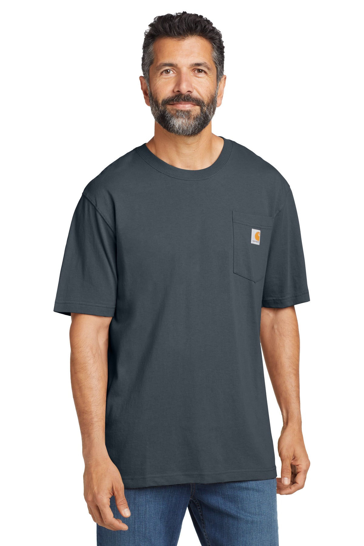 Custom Embroidered - Carhartt © Tall Workwear Pocket Short Sleeve T-Shirt. CTTK87