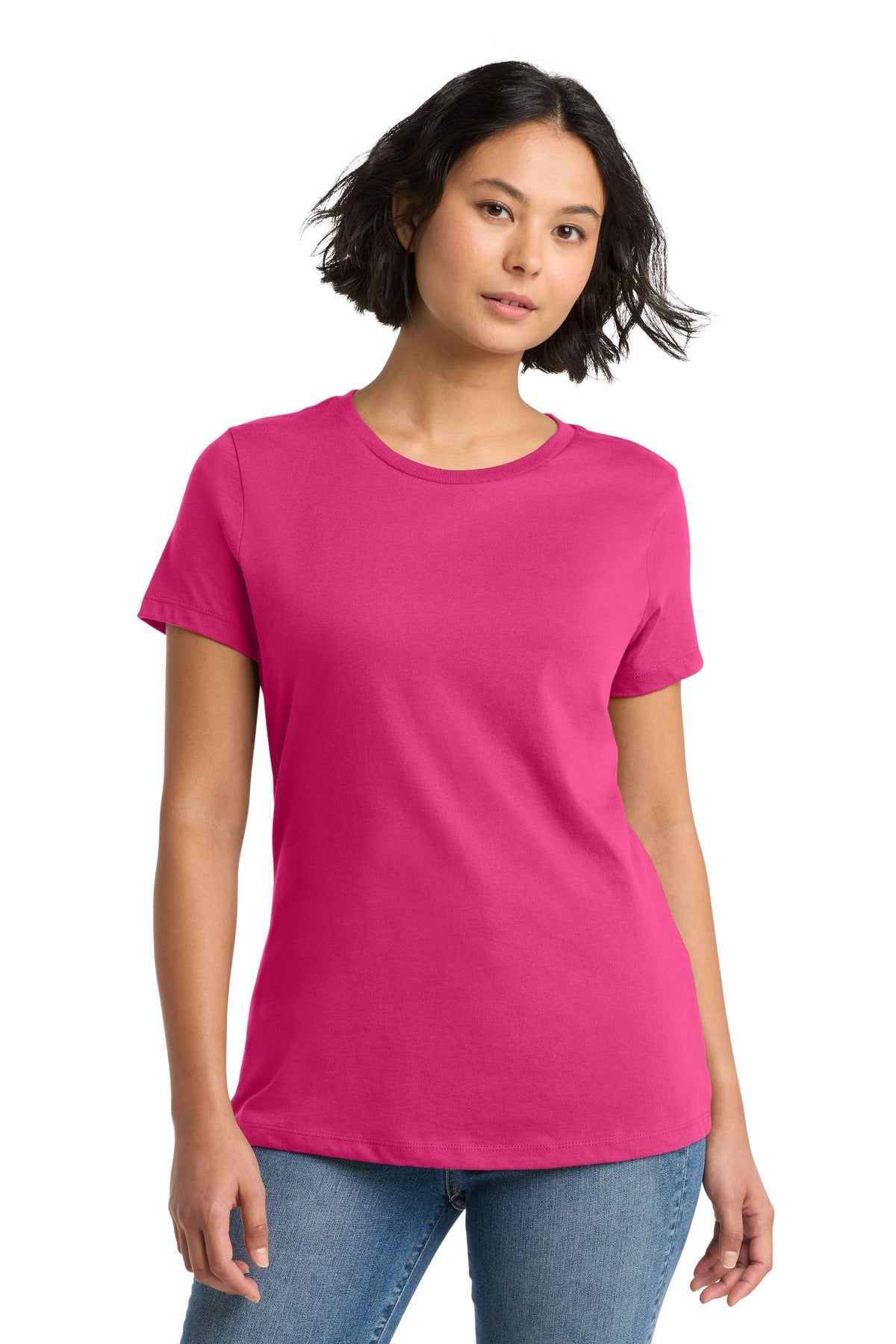 Custom Embroidery or DTF Print - District ® Women's Perfect Weight ® Tee. DM104L