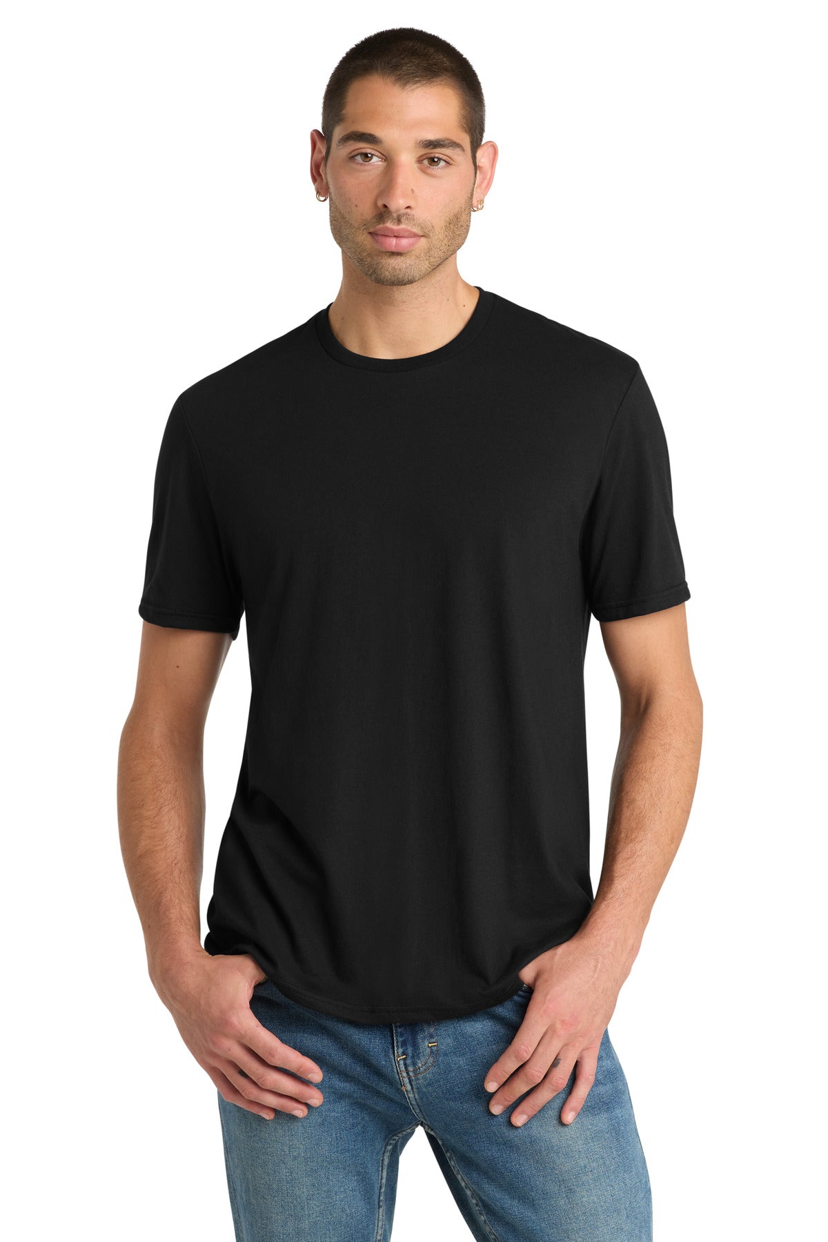 Custom Embroidery or DTF Print - District ® Perfect Blend ® CVC Tee. DM108