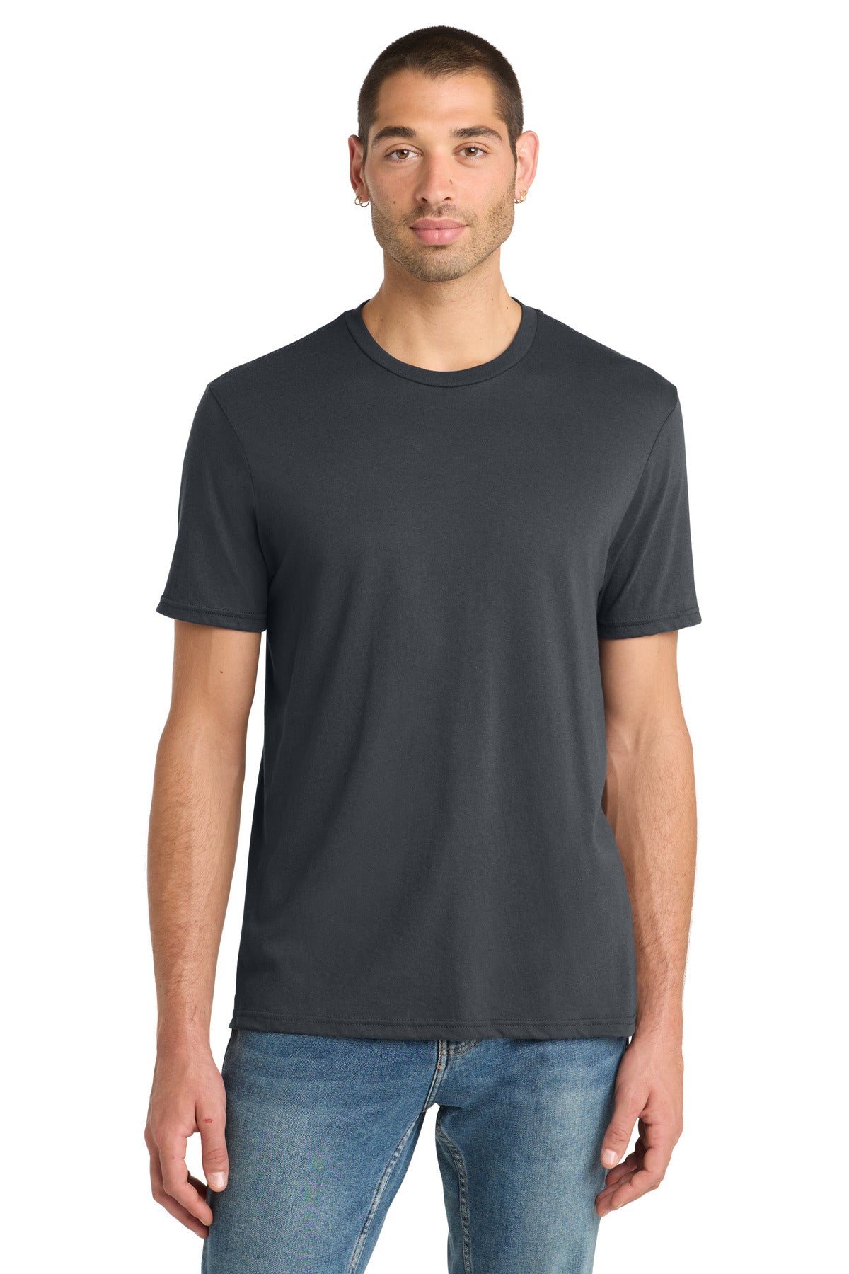 Custom Embroidery or DTF Print - District ® Perfect Blend ® CVC Tee. DM108