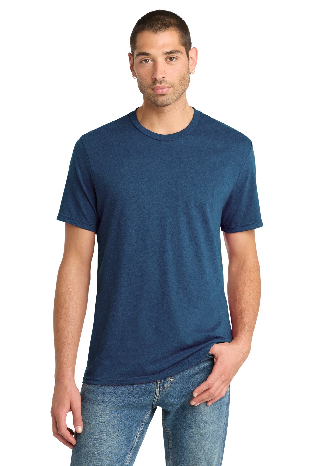 Custom Embroidery or DTF Print - District ® Perfect Blend ® CVC Tee. DM108