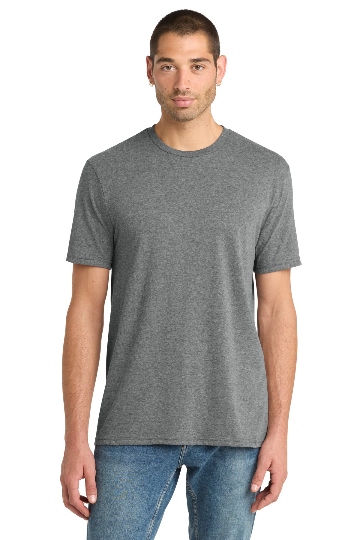 Custom Embroidery or DTF Print - District ® Perfect Blend ® CVC Tee. DM108