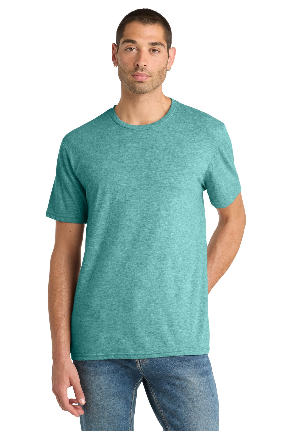 Custom Embroidery or DTF Print - District ® Perfect Blend ® CVC Tee. DM108