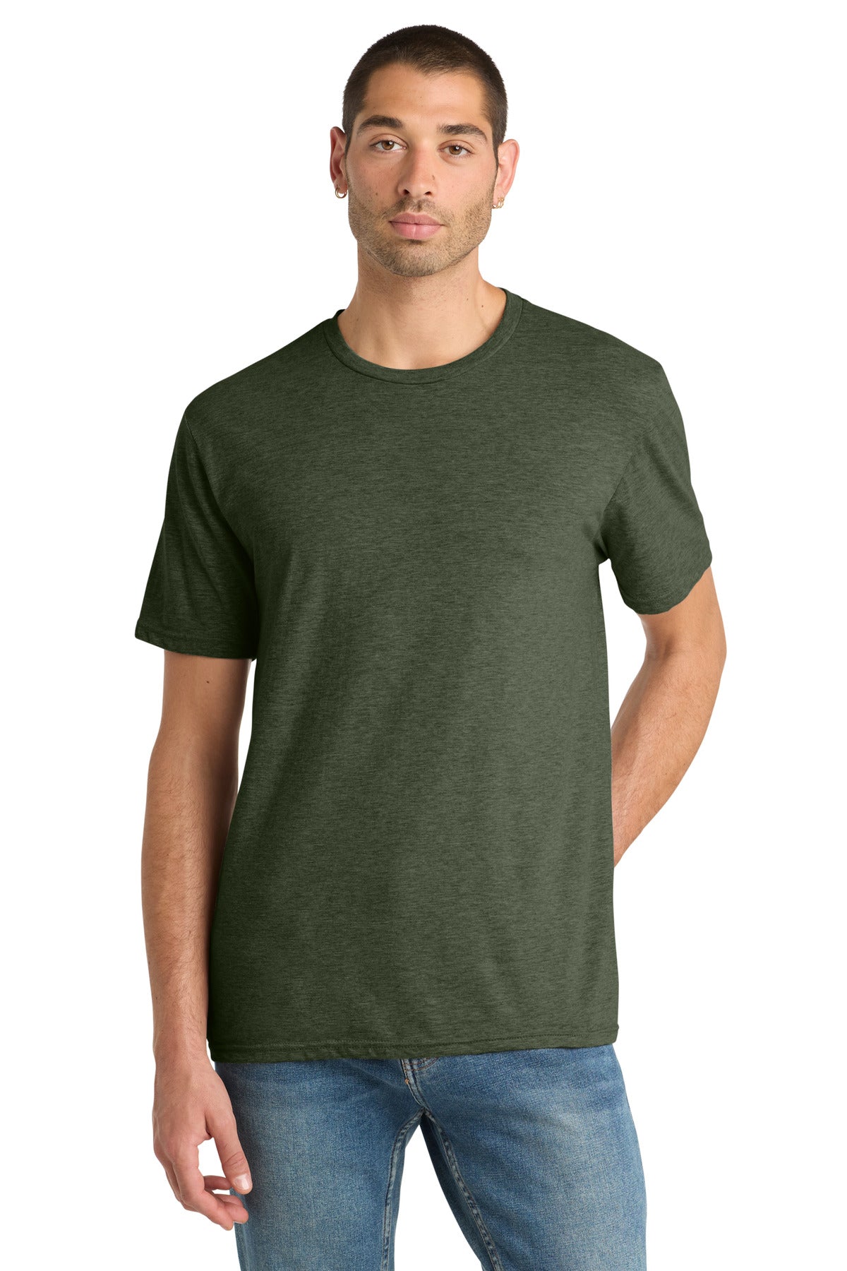Custom Embroidery or DTF Print - District ® Perfect Blend ® CVC Tee. DM108