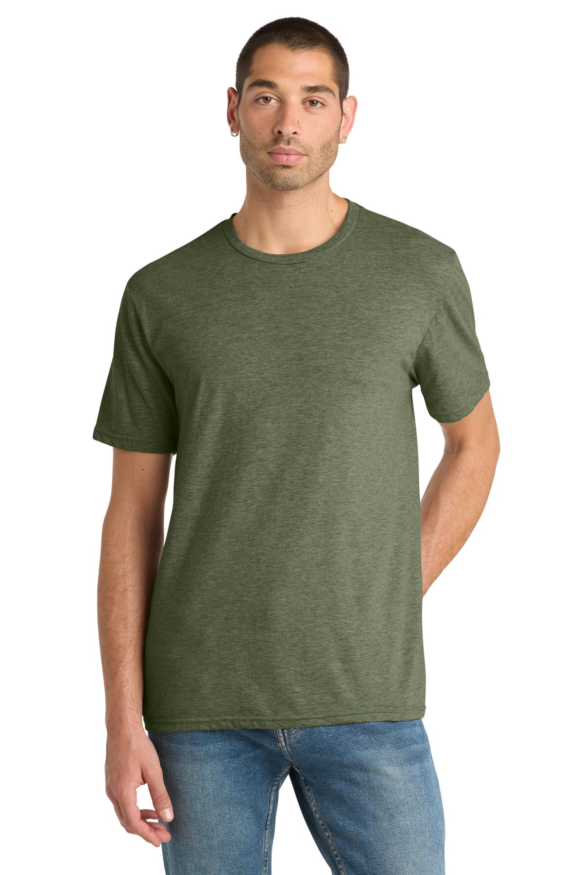 Custom Embroidery or DTF Print - District ® Perfect Blend ® CVC Tee. DM108