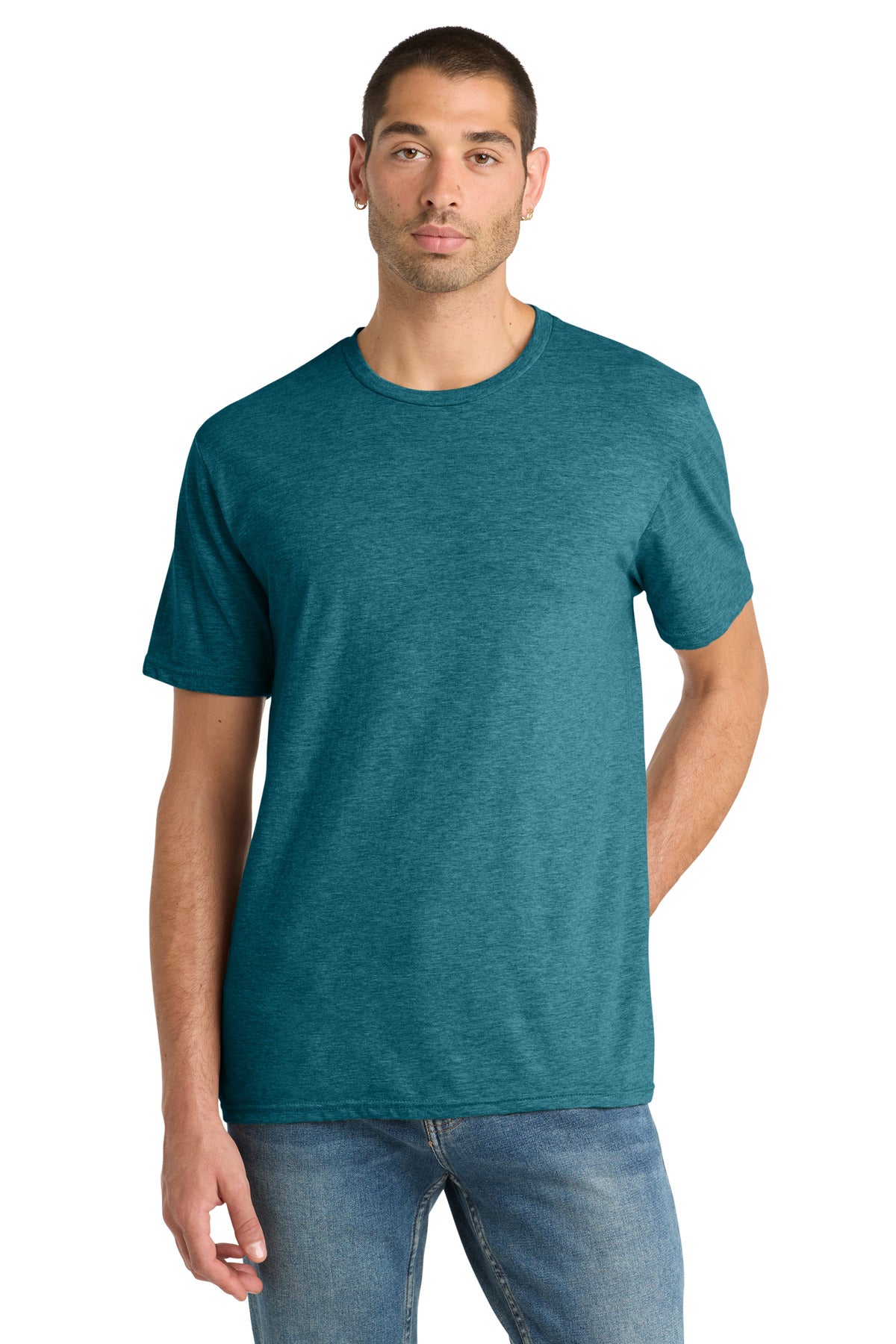 Custom Embroidery or DTF Print - District ® Perfect Blend ® CVC Tee. DM108