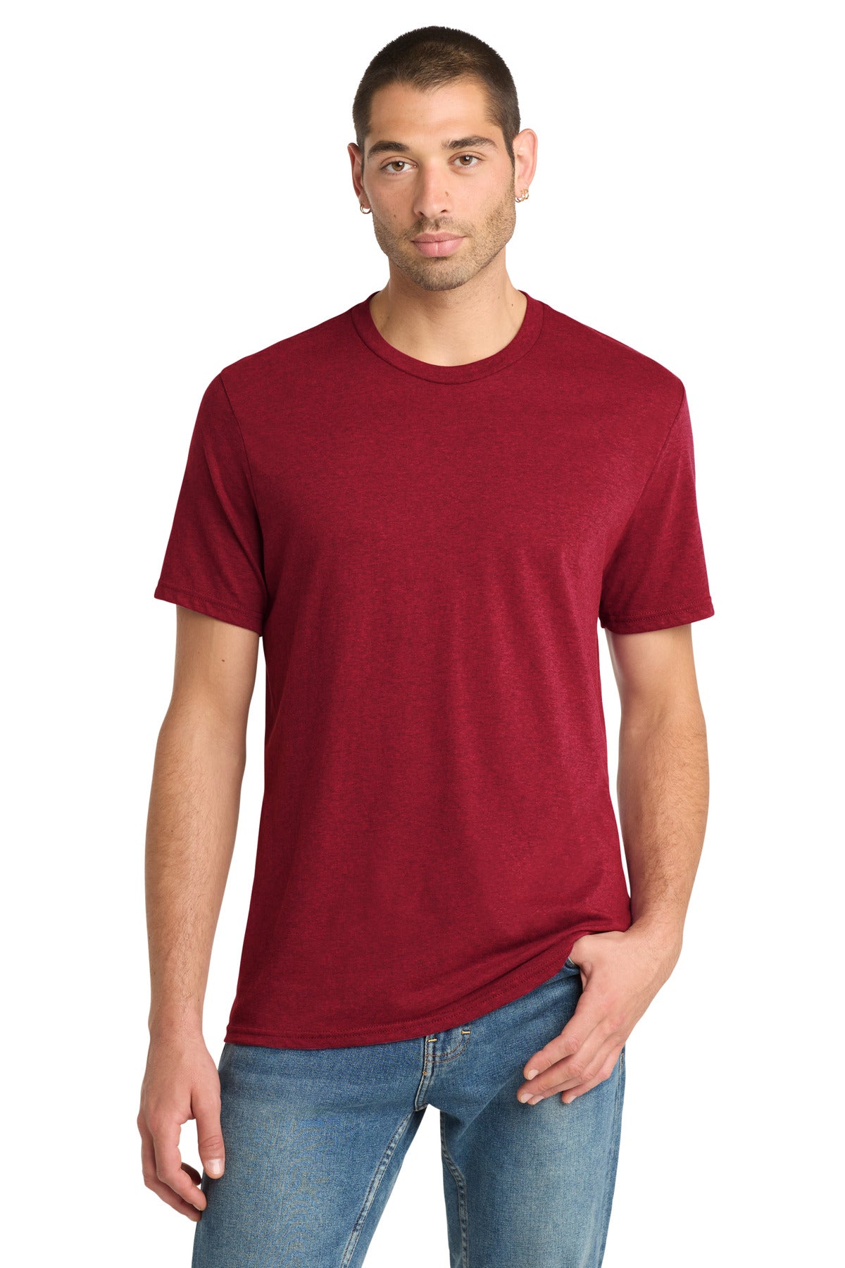 Custom Embroidery or DTF Print - District ® Perfect Blend ® CVC Tee. DM108