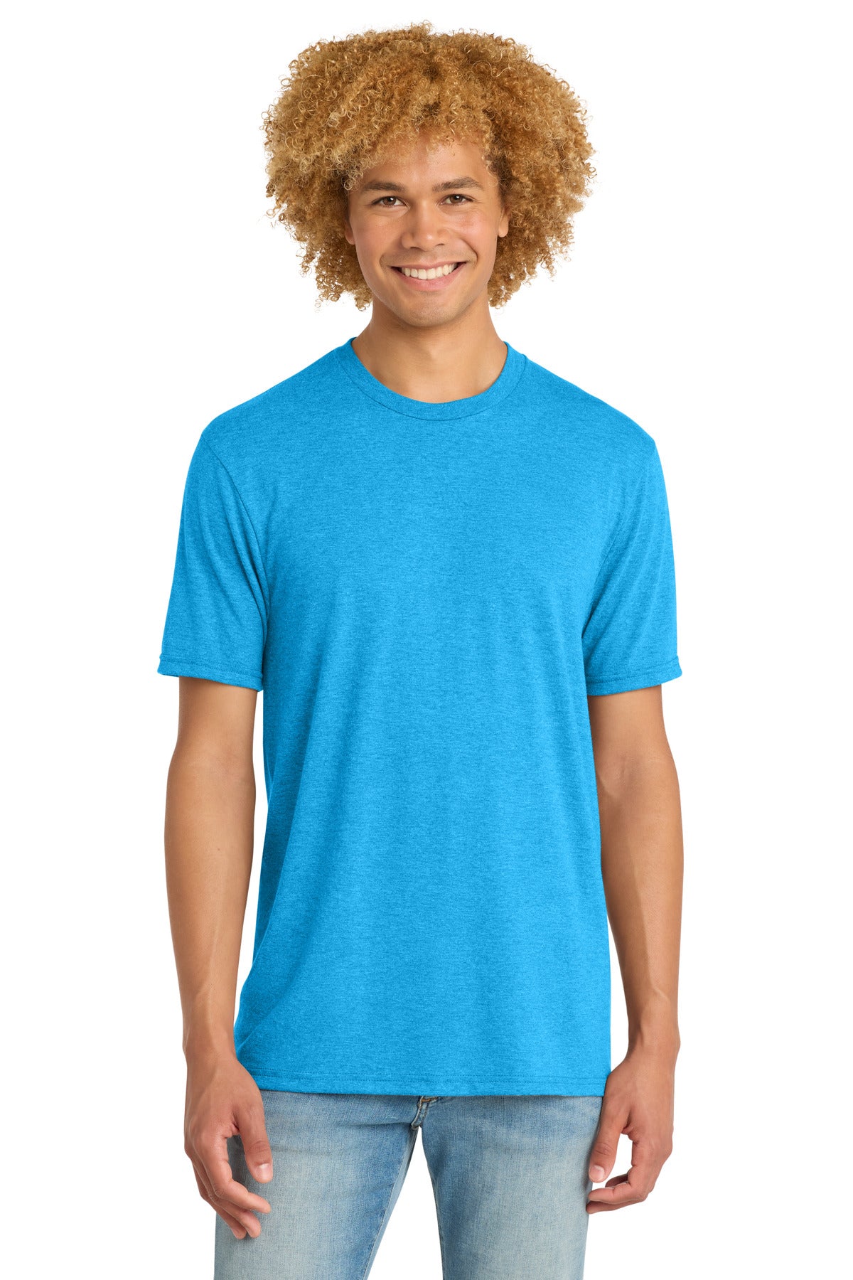 Custom Embroidery or DTF Print - District ® Perfect Tri ® DTG Tee DM130DTG