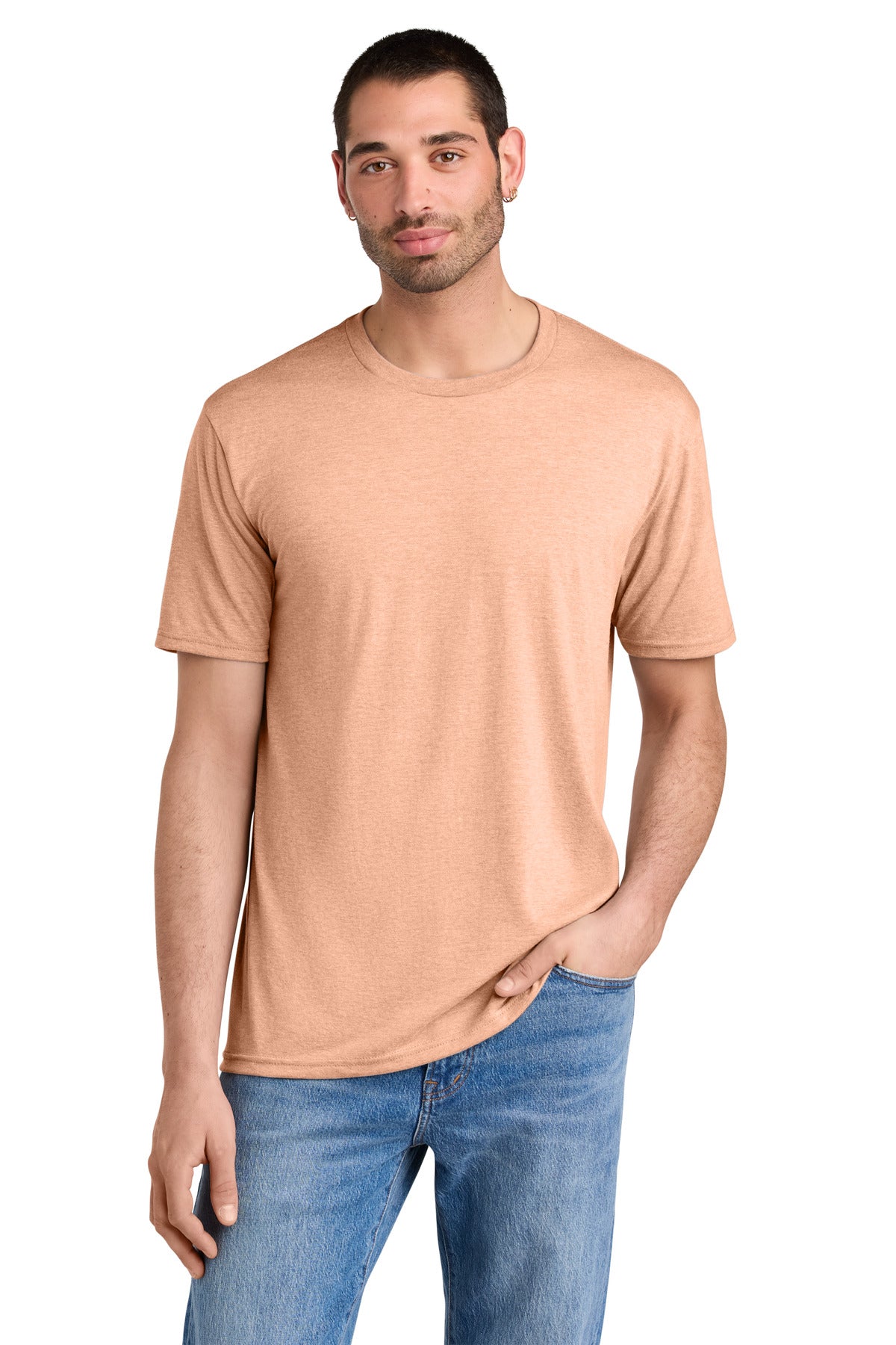 Custom Embroidery or DTF Print - District ® Perfect Tri ® Tee. DM130