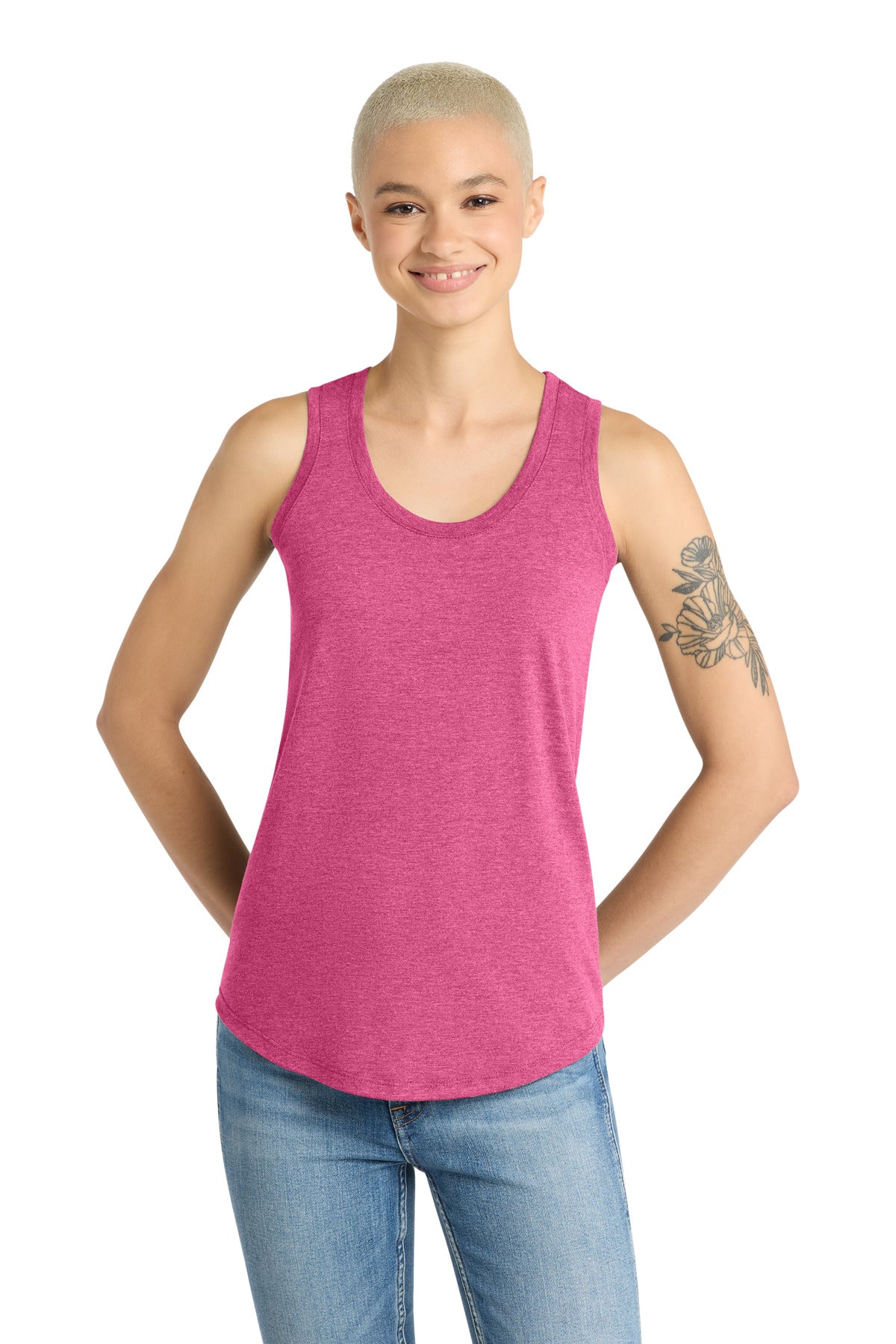 Custom Embroidery or DTF Print - District ® Women's Perfect Tri ® Racerback Tank. DM138L